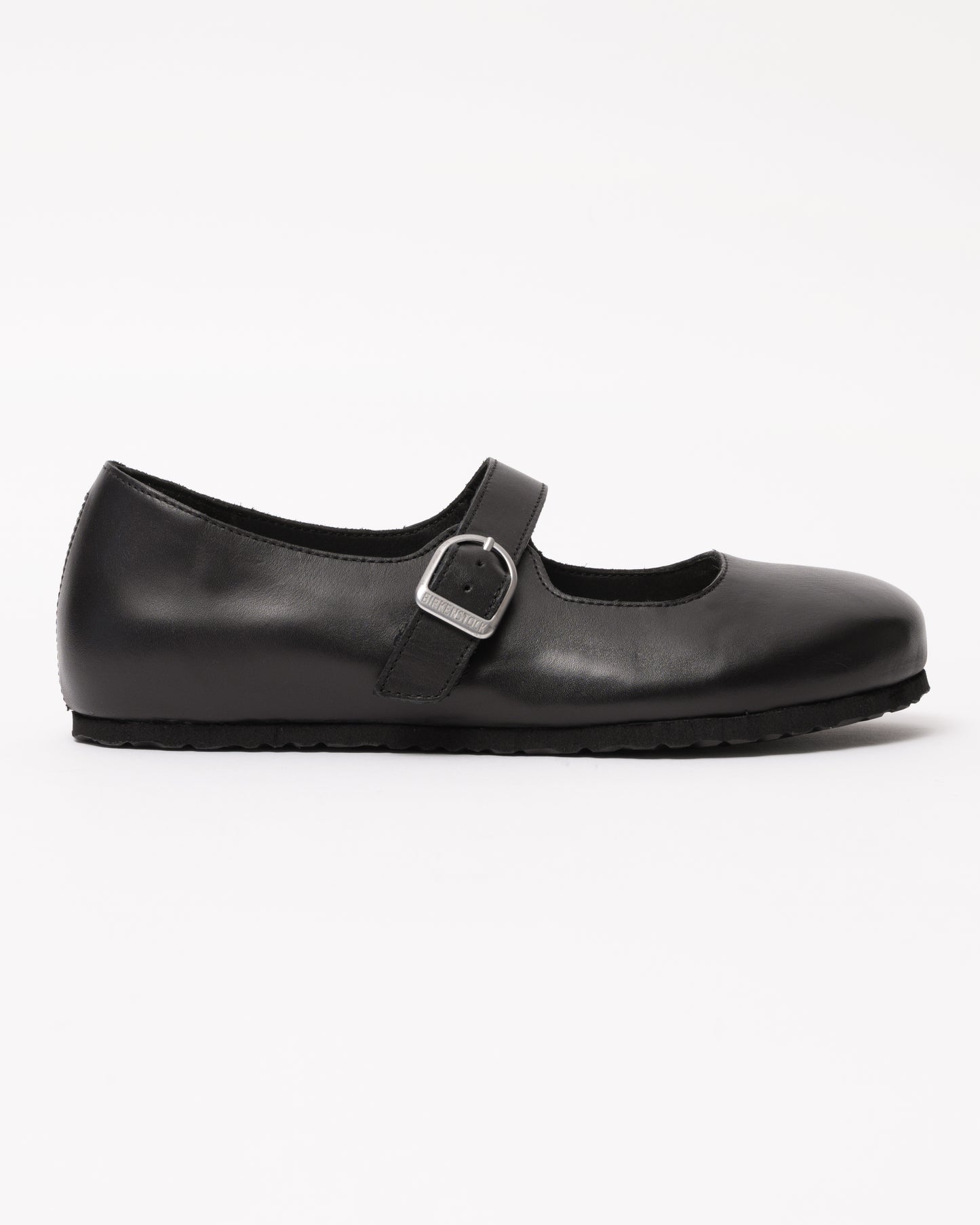 Birkenstock Santa Clarita Leather Womens Shoes - Black