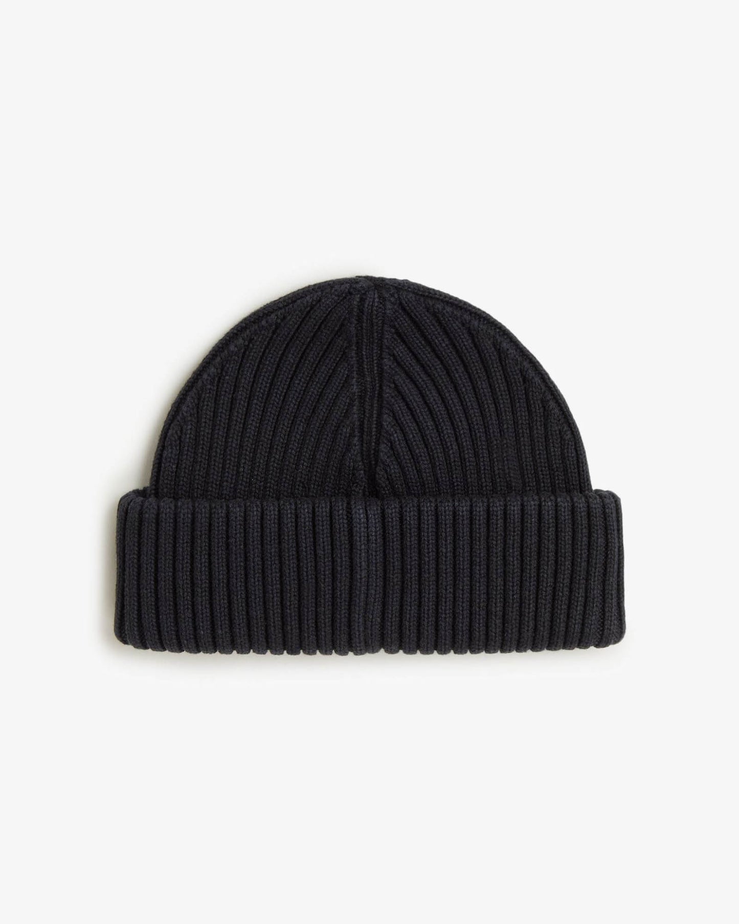 Fred Perry Mens Cotton Ribbed Beanie - Black 102