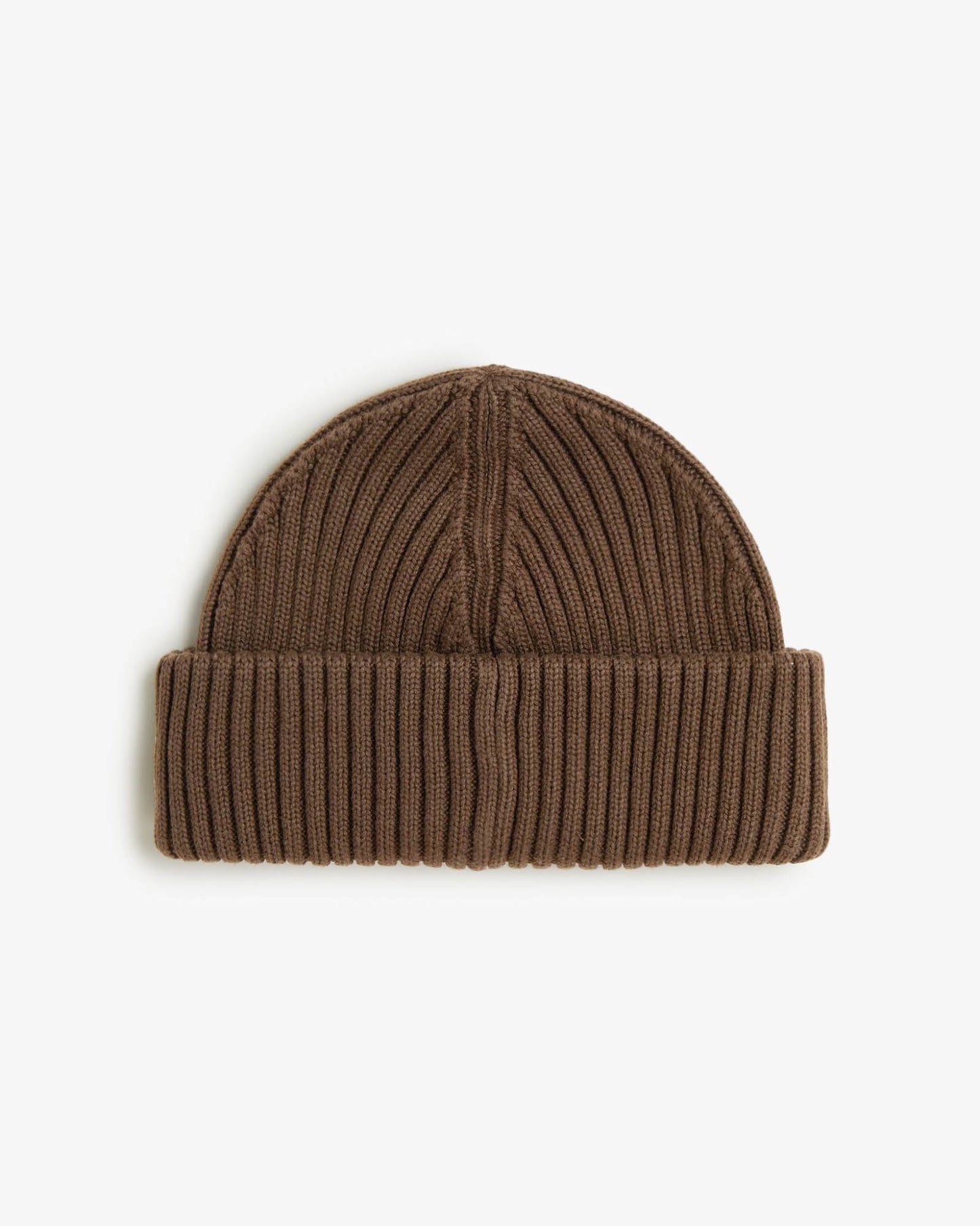 Fred Perry Mens Cotton Ribbed Beanie - Burnt Tobacco Q21