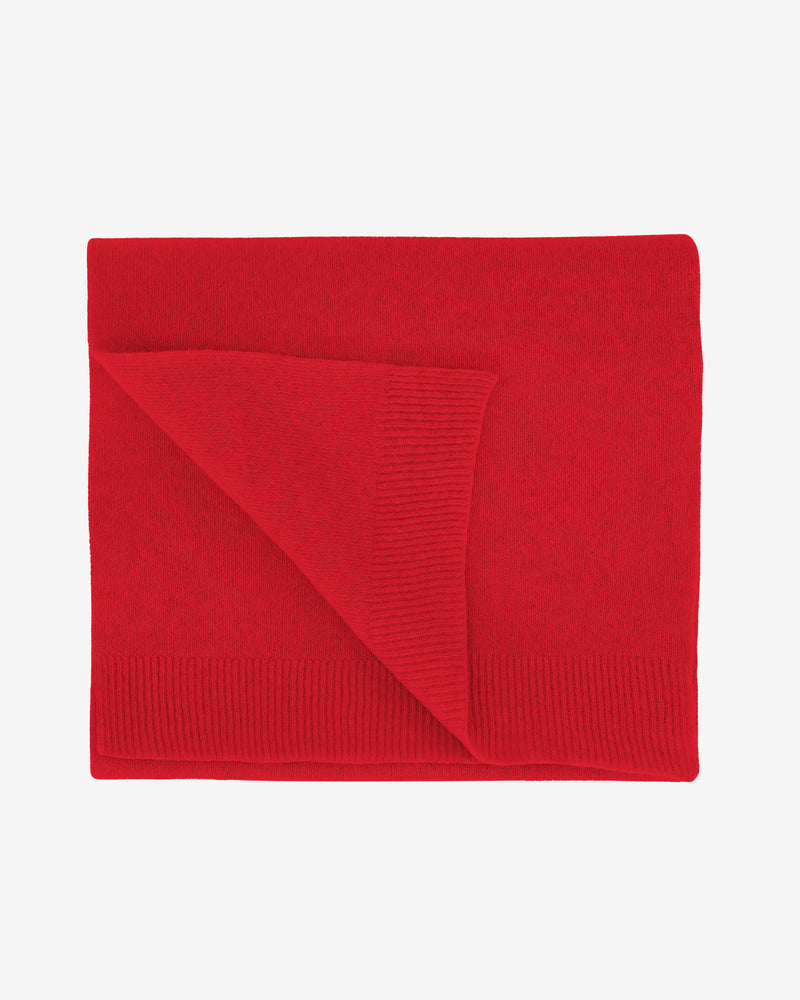 Colorful Standard Merino Wool Scarf - Scarlet Red