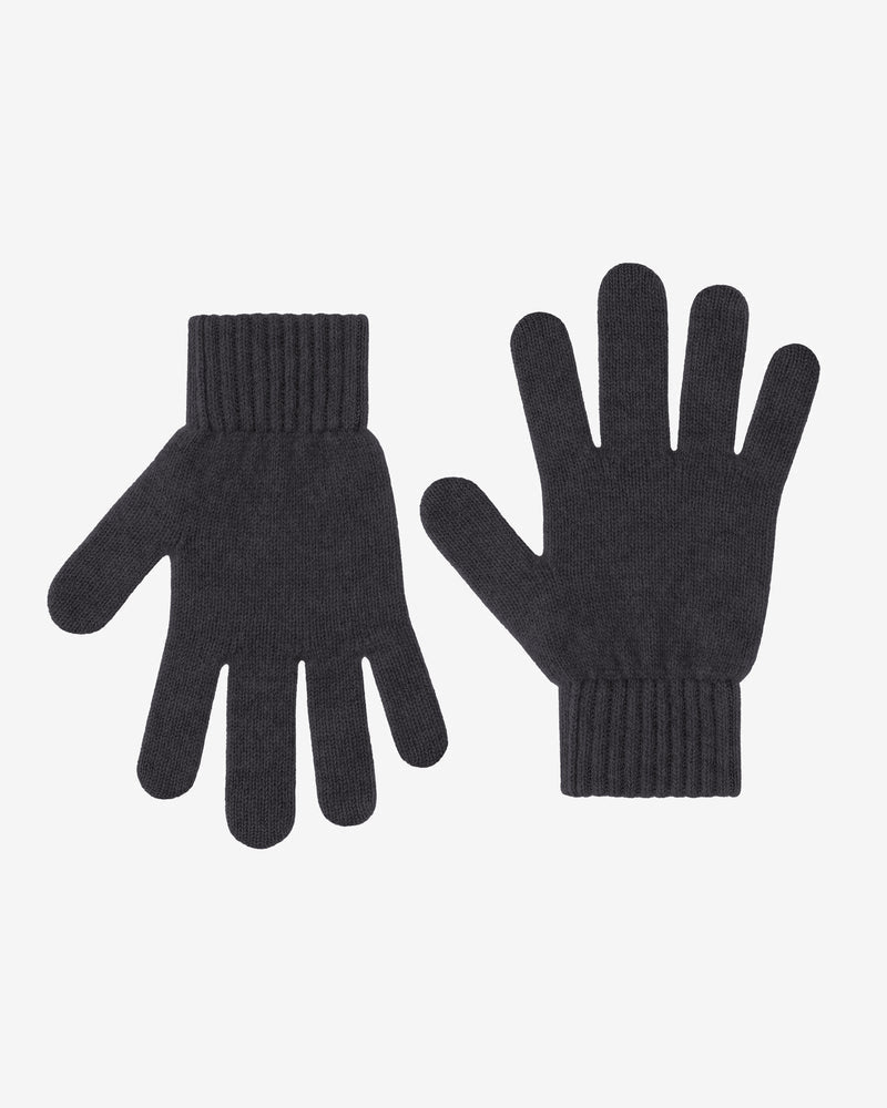 Colorful Standard Mens Merino Wool Gloves - Lava Grey