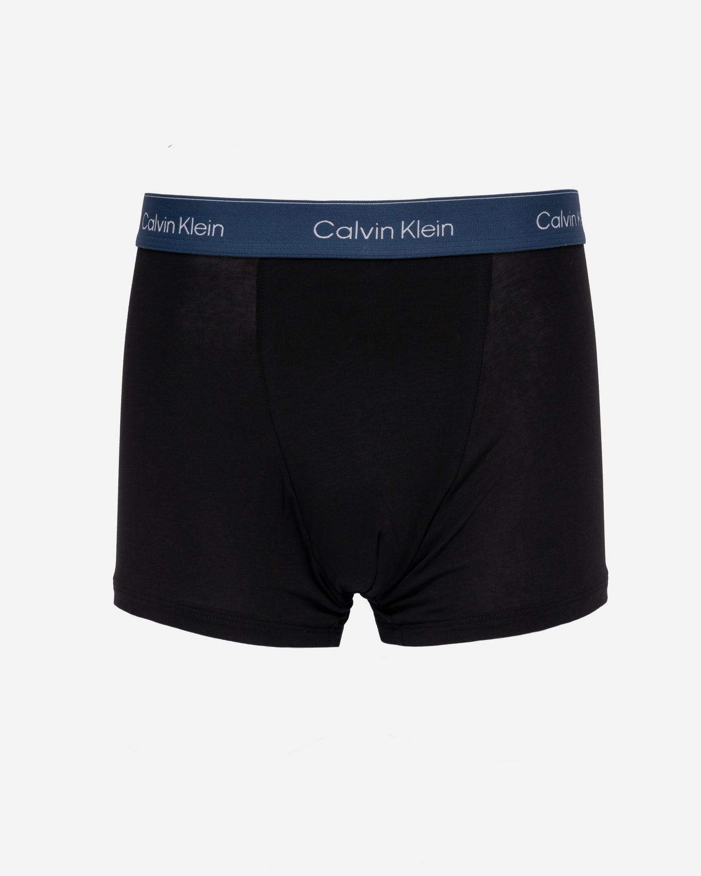 Calvin Klein 3 Pack Icon Cotton Stretch Mens Relaxed Fit Trunks - Black Bodies W/ Tahiti Turquoise/Da