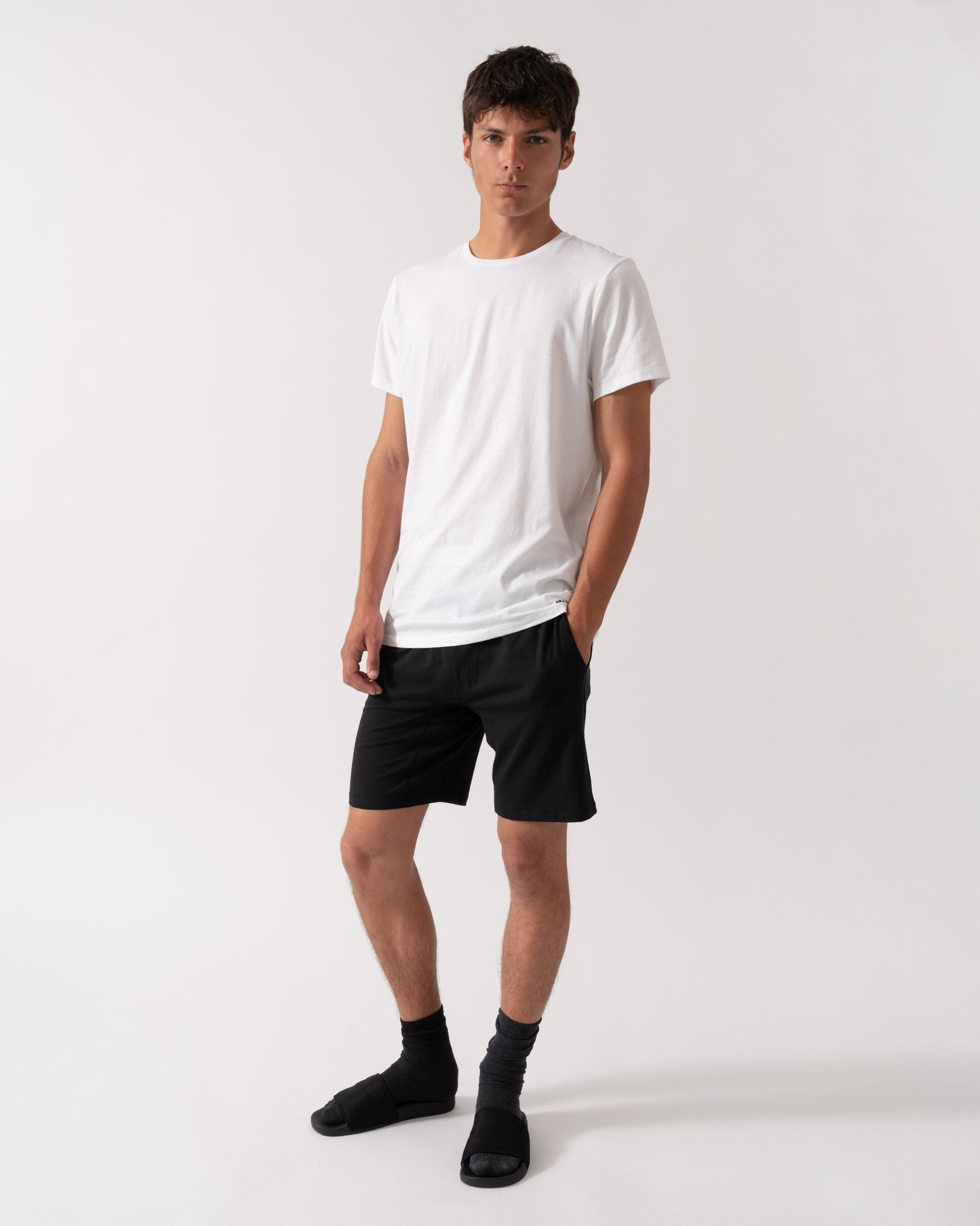 Calvin Klein Mens 3 Pack Mens Short Sleeve T Shirts - White/White/White