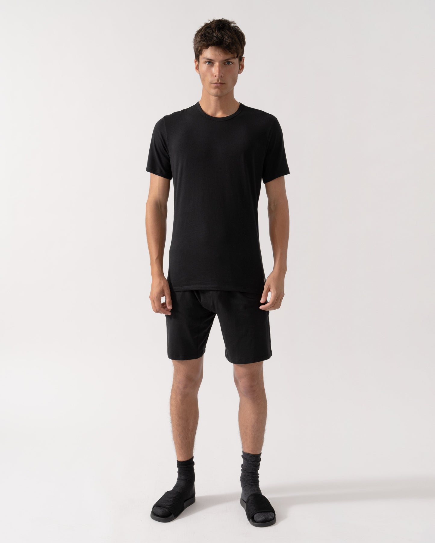 Calvin Klein Short Sleeve 3 Pack Mens T Shirts - Black
