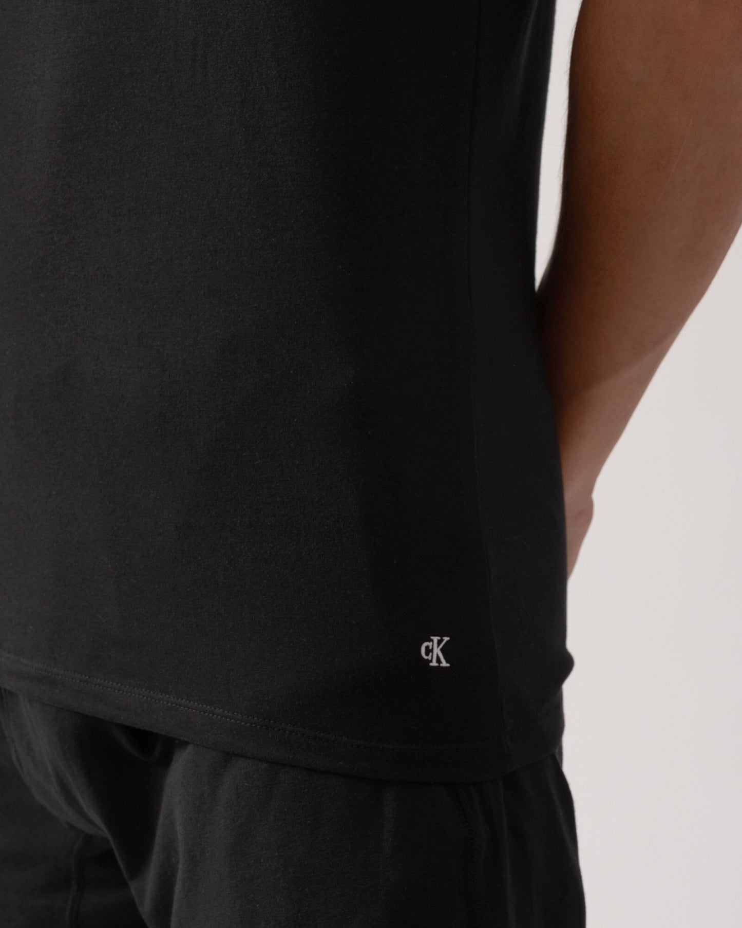 Calvin Klein Short Sleeve 3 Pack Mens T Shirts - Black