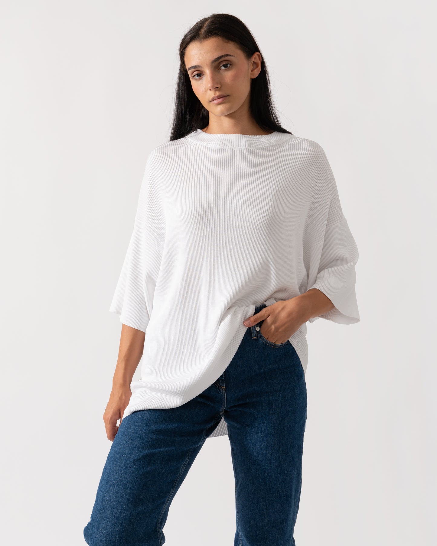 Calvin Klein Viscose Rib Womens Sweater