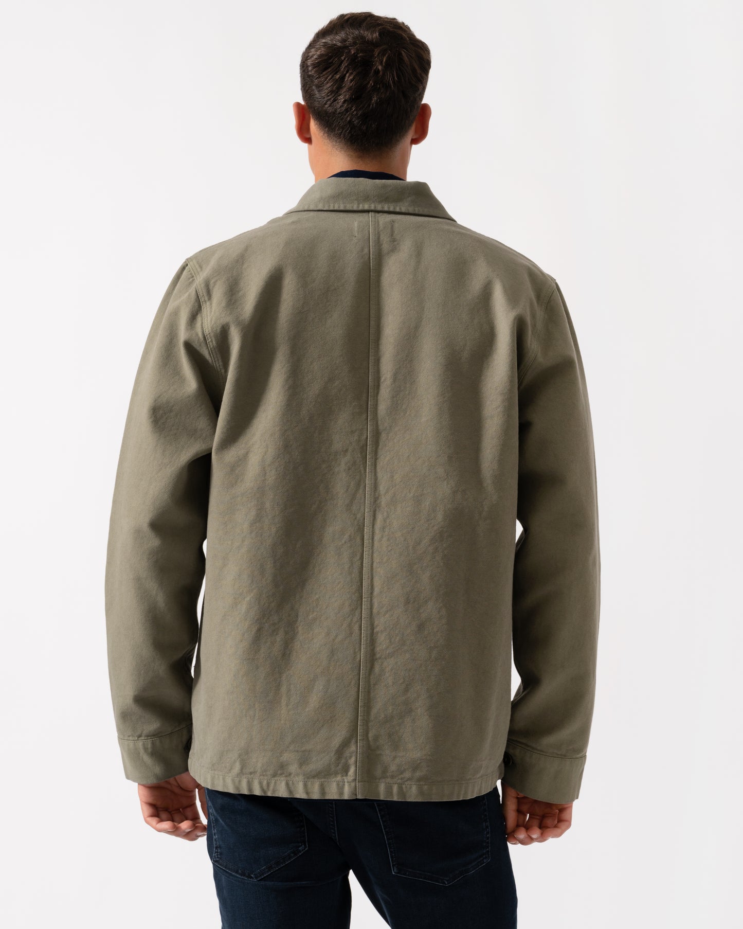 Colorful Standard Mens Organic Workwear Jacket - Dusty Olive