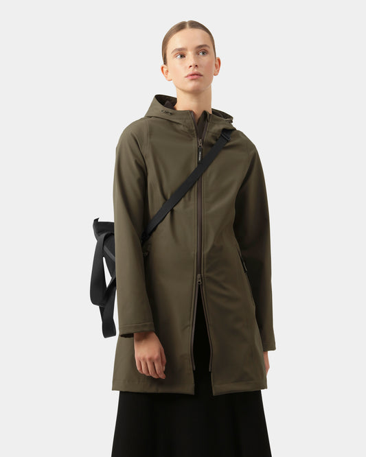 Ilse Jacobsen Daybreak Womens Softshell Raincoat - Army 410