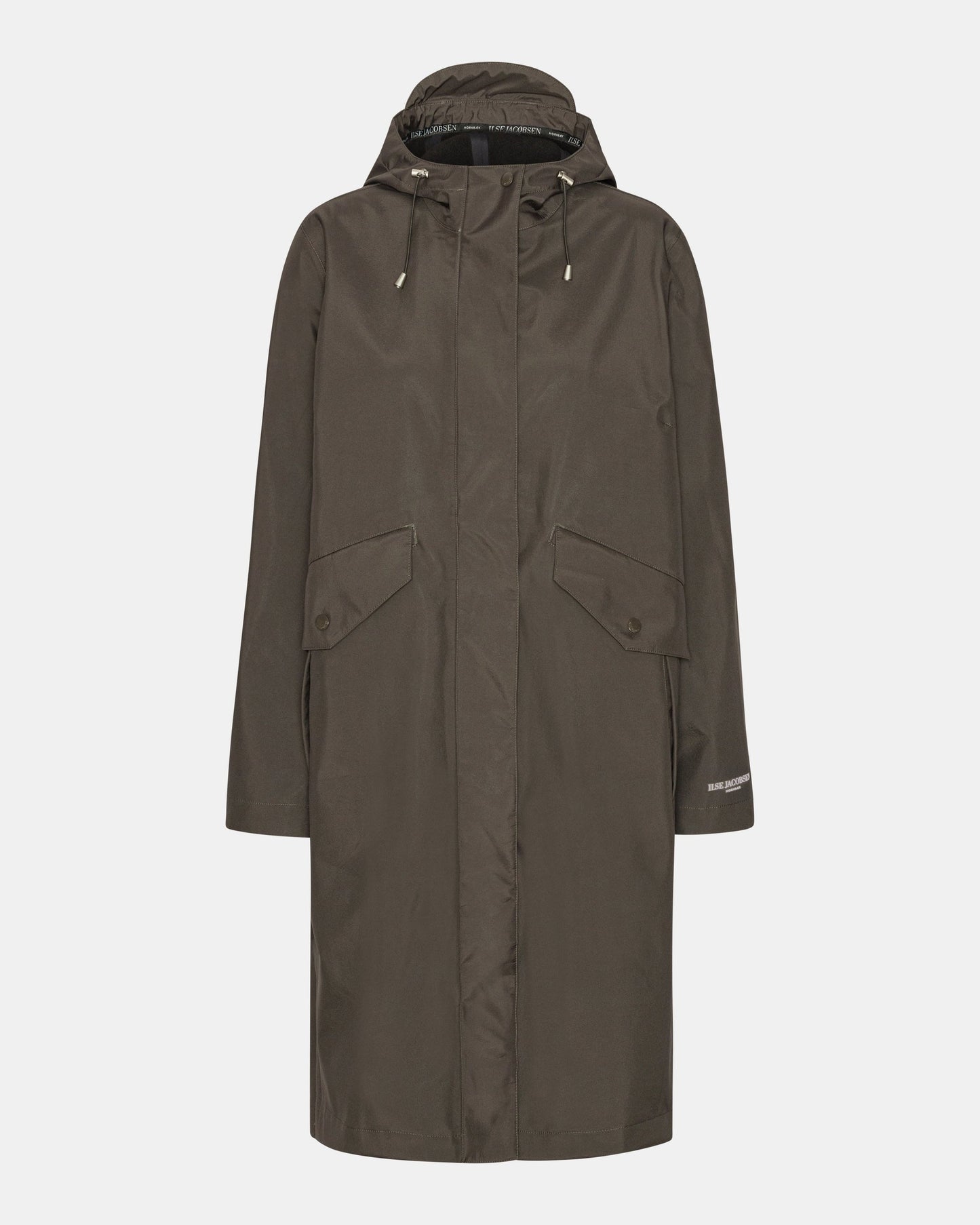 Ilse Jacobsen Thermal Womens Long Parka Raincoat - Wren 259