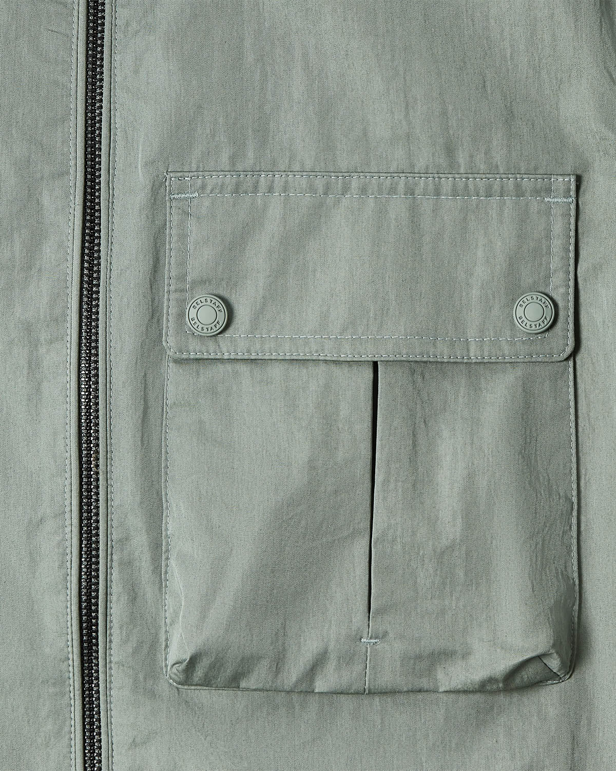 Belstaff Drome Mens Overshirt - Sage Green