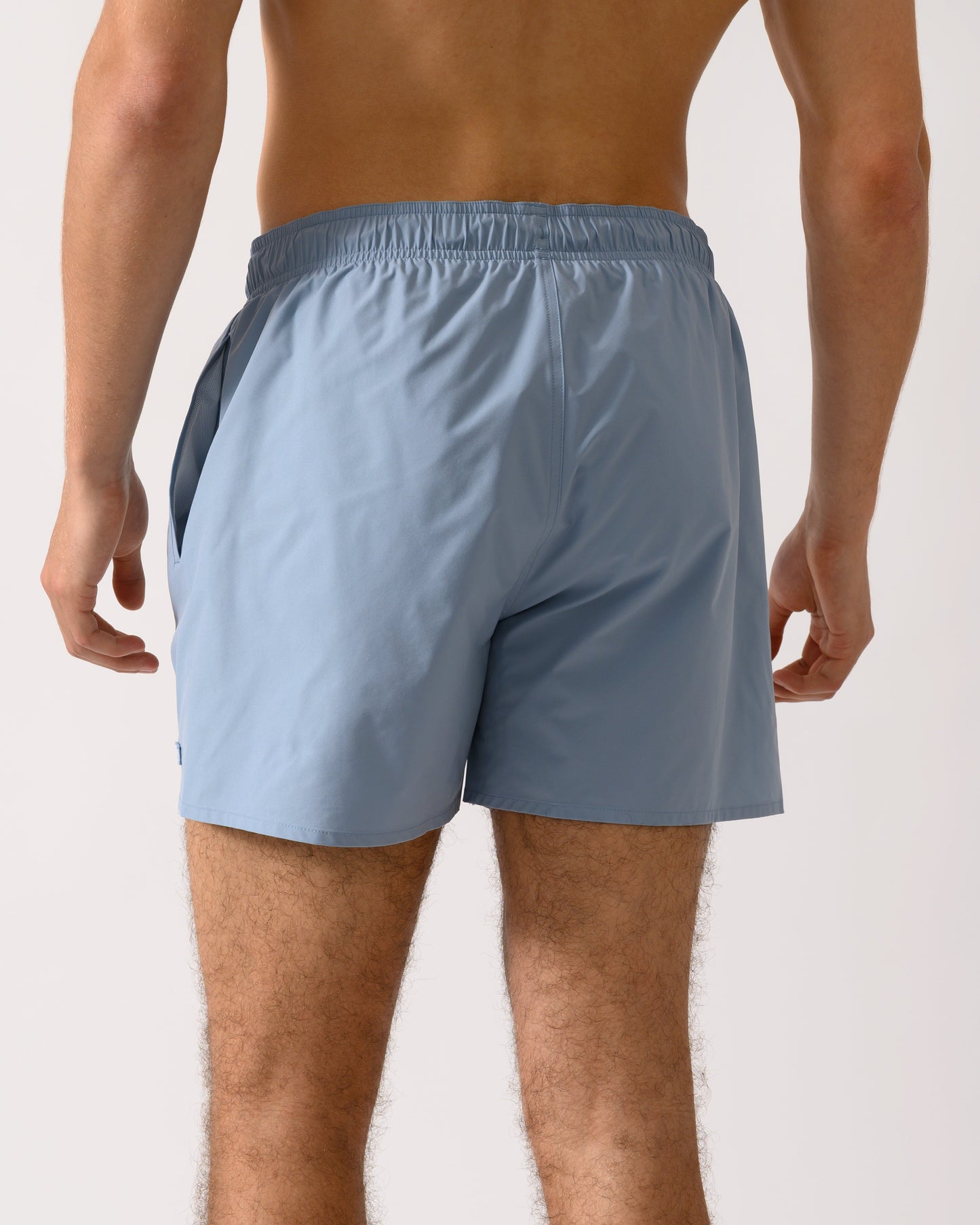 Emporio Armani Mens Essential Eagle Logo Swim Shorts - Ashley Blue