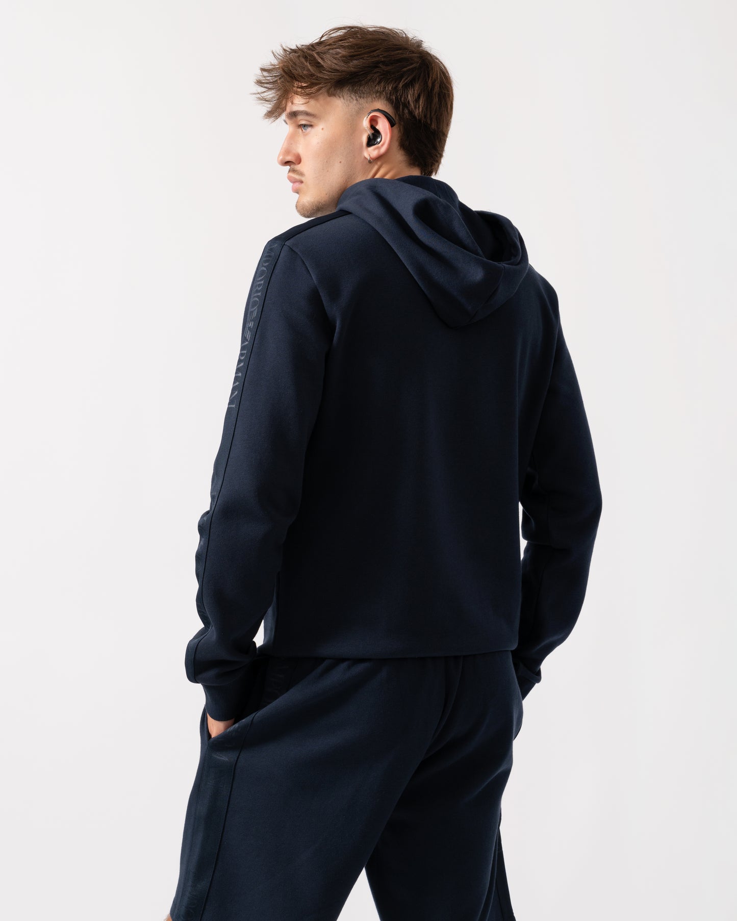 Emporio Armani Mens Loungewear Sweatshirt - Armani Blue UB102