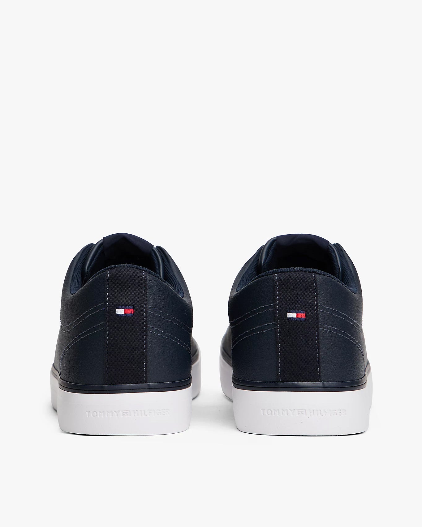 Tommy Hilfiger TH Core Low-Top Mens Vulcanised Leather Trainers - Desert Sky