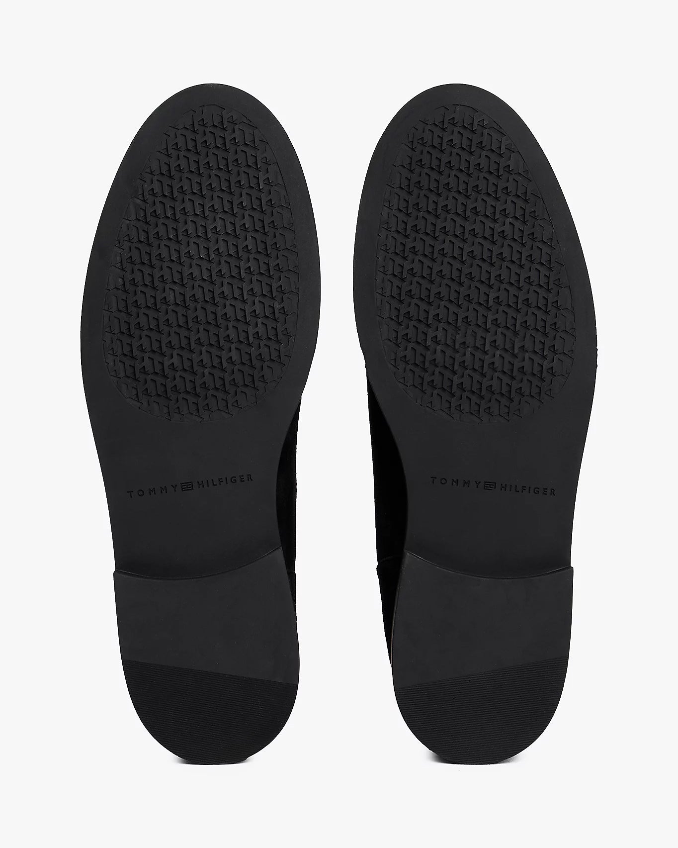 Tommy Hilfiger Flag Womens Suede Chelsea Boots - Black