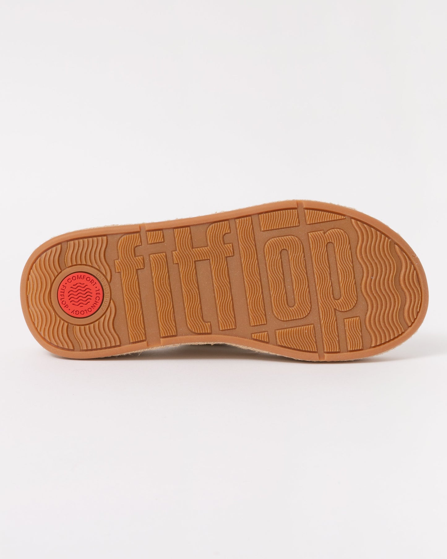 FitFlop Womens F-Mode Espadrille Leather Flatform Cross Slides - Platino 675