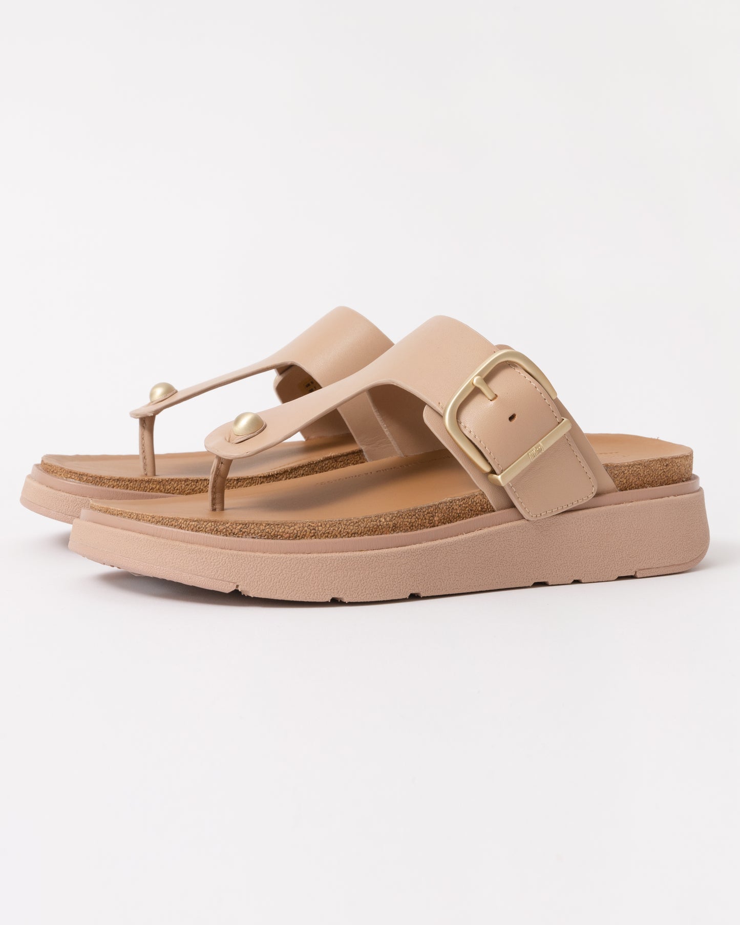 FitFlop Womens Gen-FF Buckle Leather Toe-Post Sandals