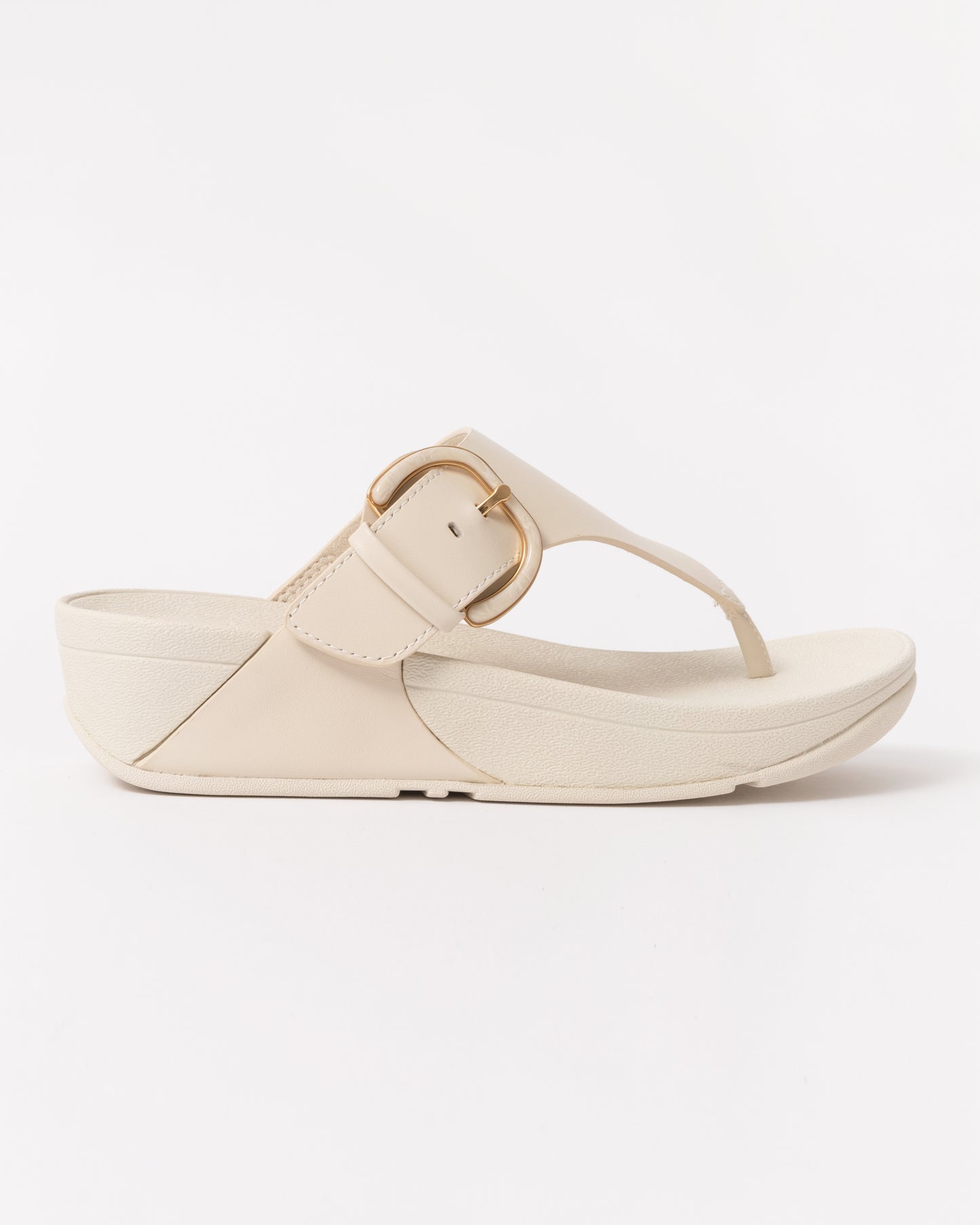 FitFlop Womens Lulu Resin-Buckle Leather Toe-Post Sandals