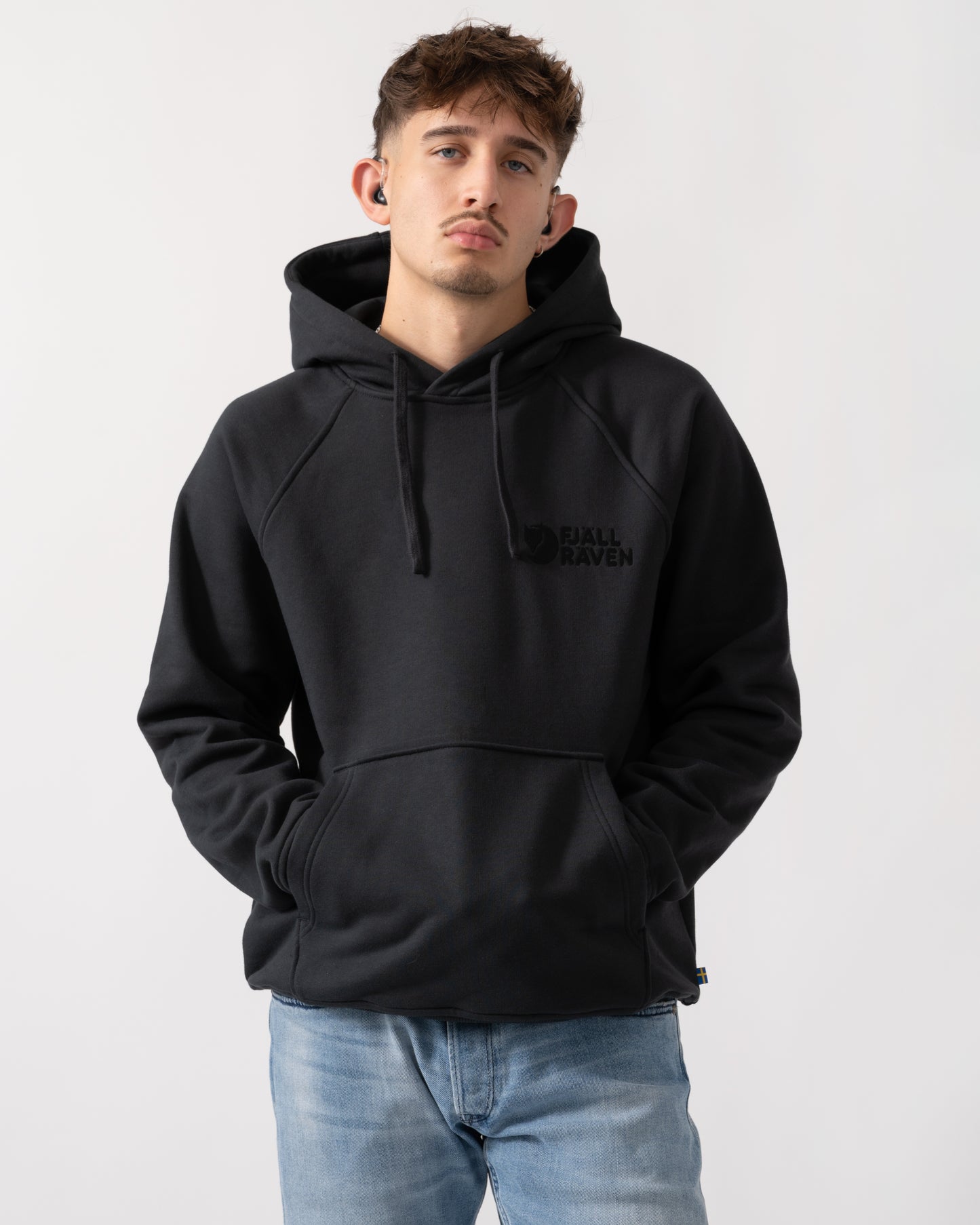 Fjallraven Classic Mens Hoodie - Black 550