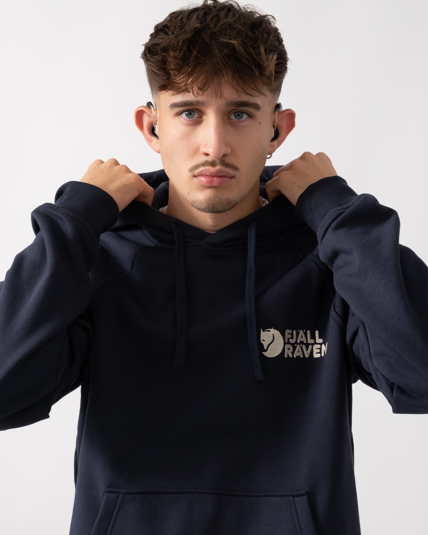 Fjallraven Classic Mens Hoodie - Dark Navy 555