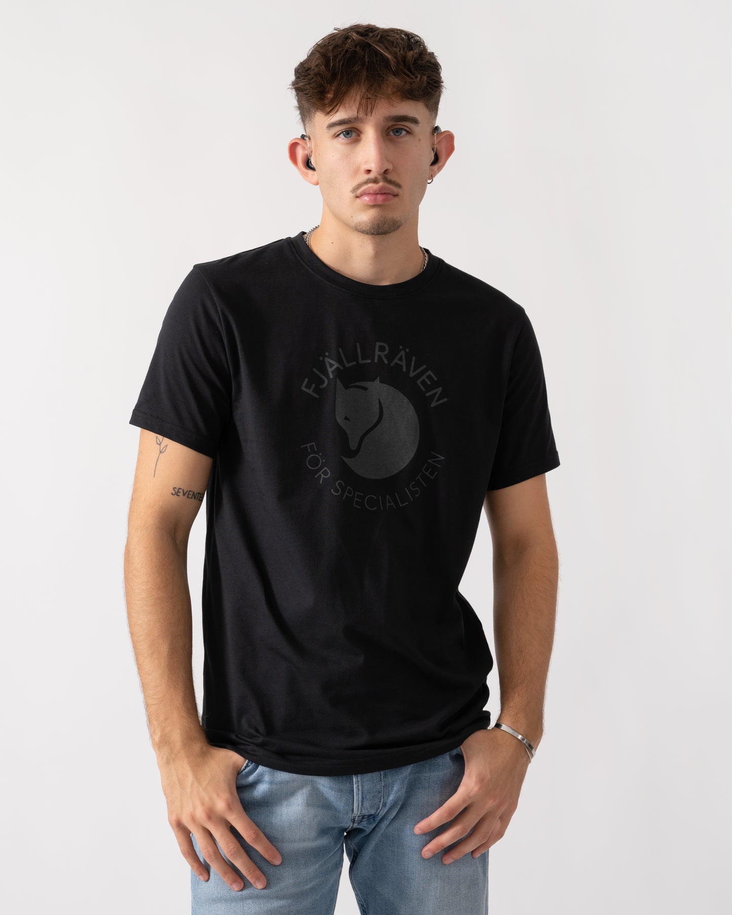 Fjallraven Fox Mens T-Shirt - Black 550