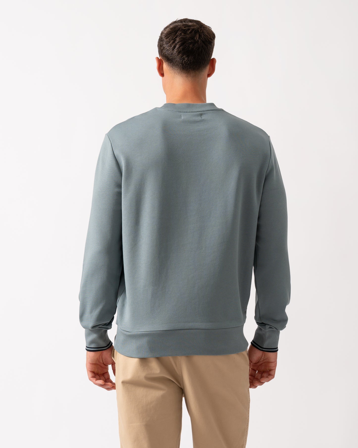 Fred Perry Mens Crew Neck Sweatshirt - Stockport Blue/Navy/Navy Z56