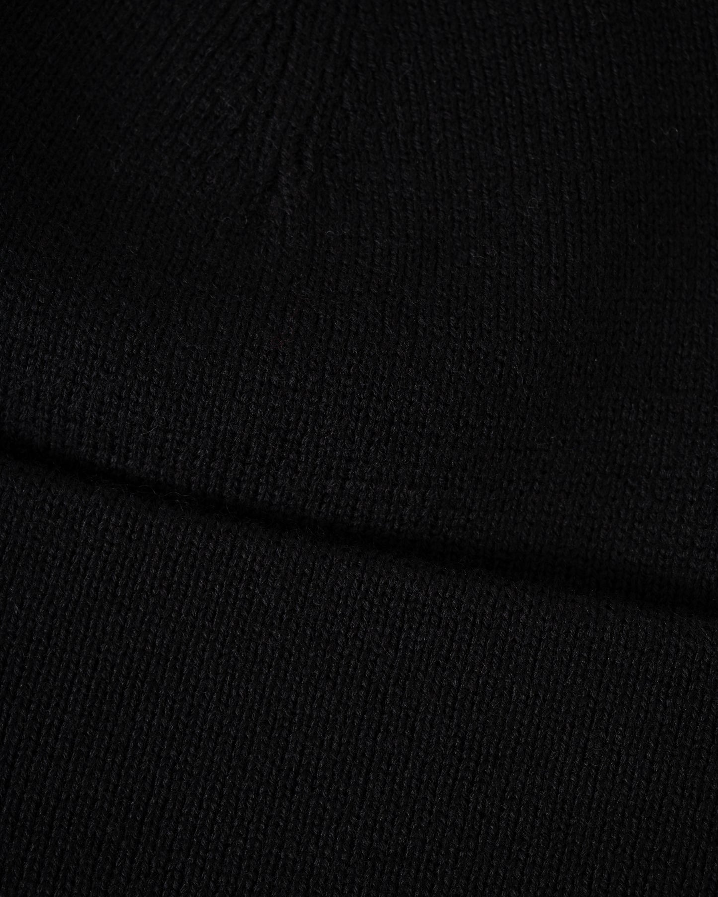 Fred Perry Mens Classic Beanie - Black/Snow White 843