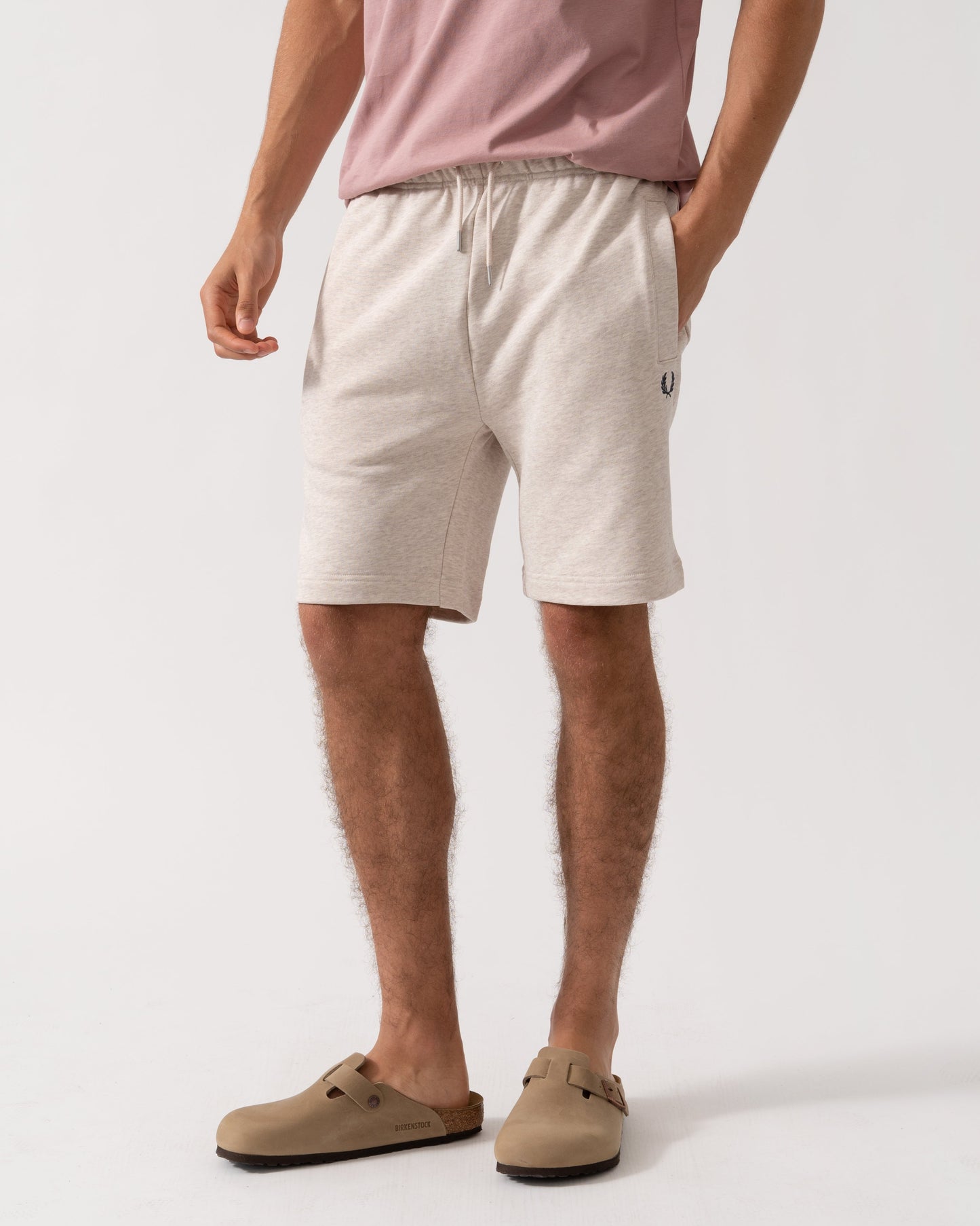 Fred Perry Mens Classic Sweat Short - Porridge Marl X23