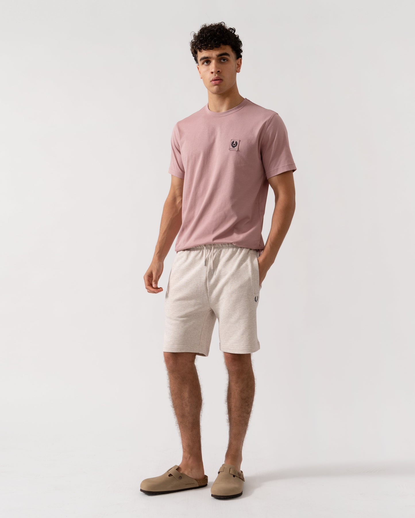 Fred Perry Mens Classic Sweat Short - Porridge Marl X23