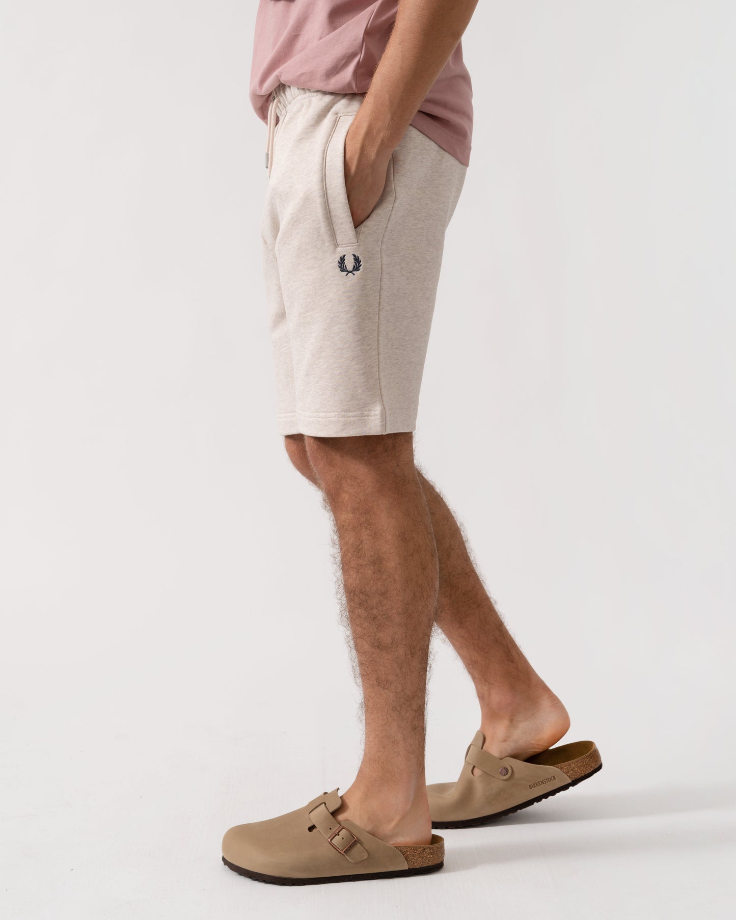 Fred Perry Mens Classic Sweat Short - Porridge Marl X23