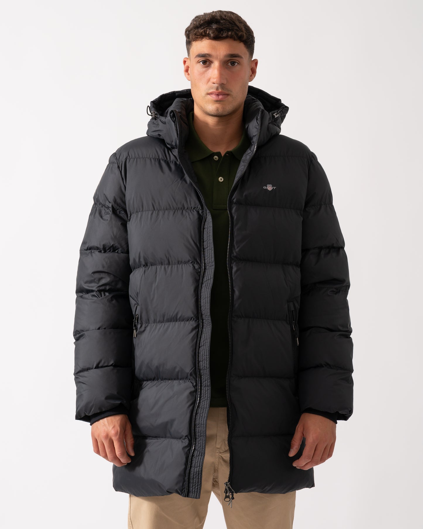 GANT Mens Active Cloud Mid Length Jacket - 5 Black