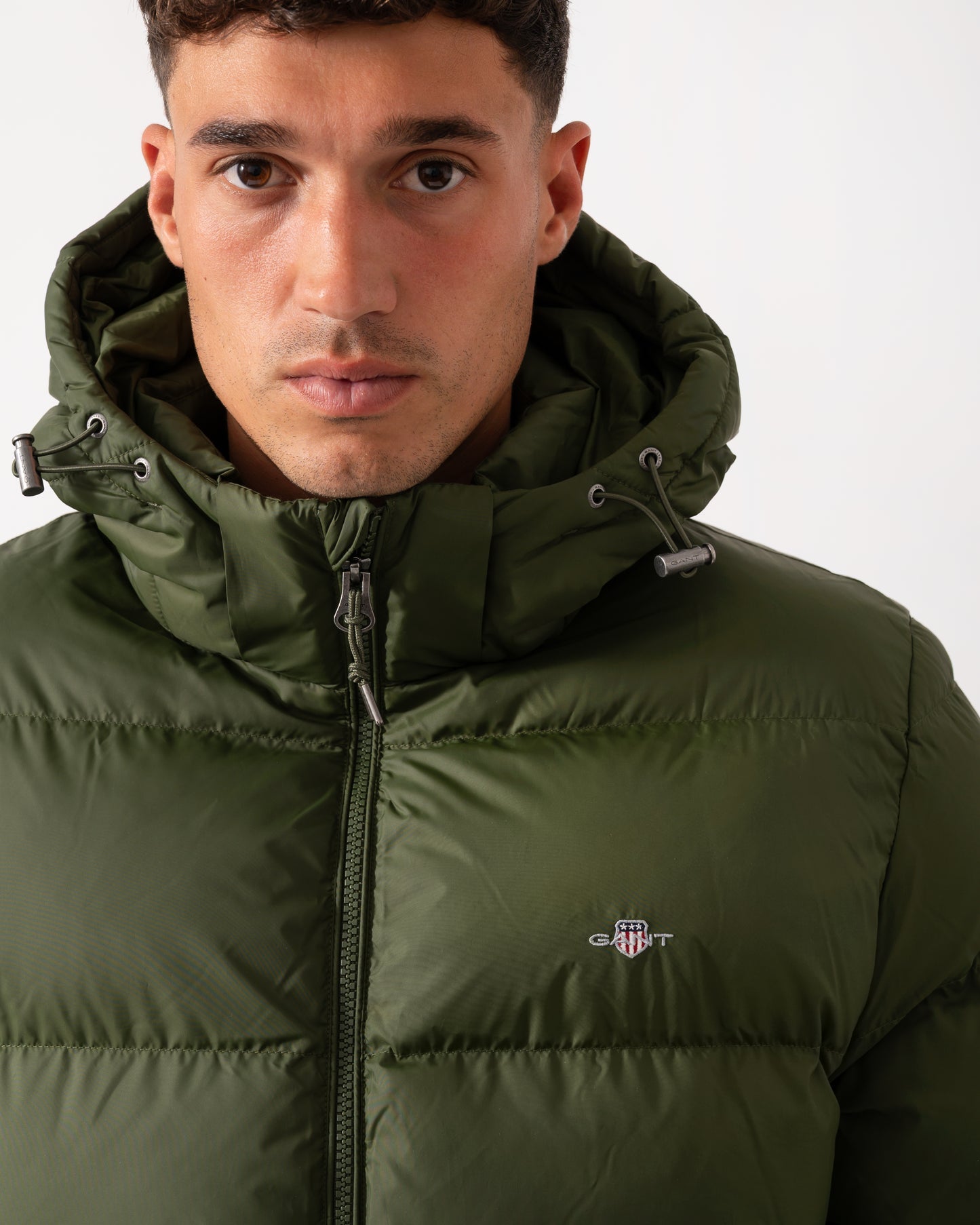 GANT Mens Active Cloud Mid Length Puffer Jacket - 360 Country Green