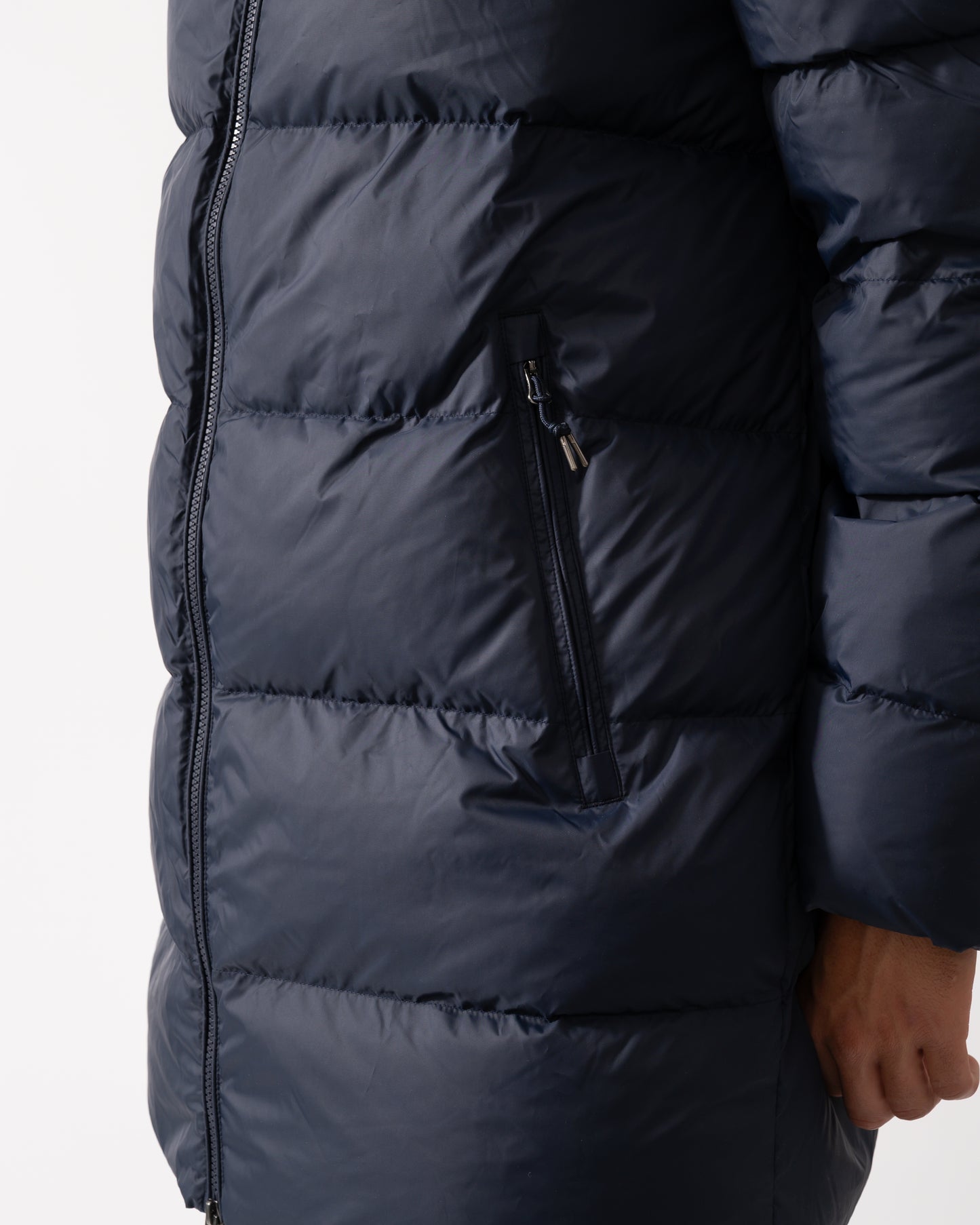 GANT Mens Active Cloud Mid Length Puffer Jacket - 433 Evening Blue