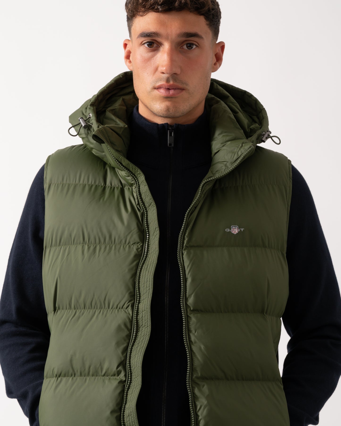 GANT Mens Active Cloud Puffer Vest - 360 Country Green