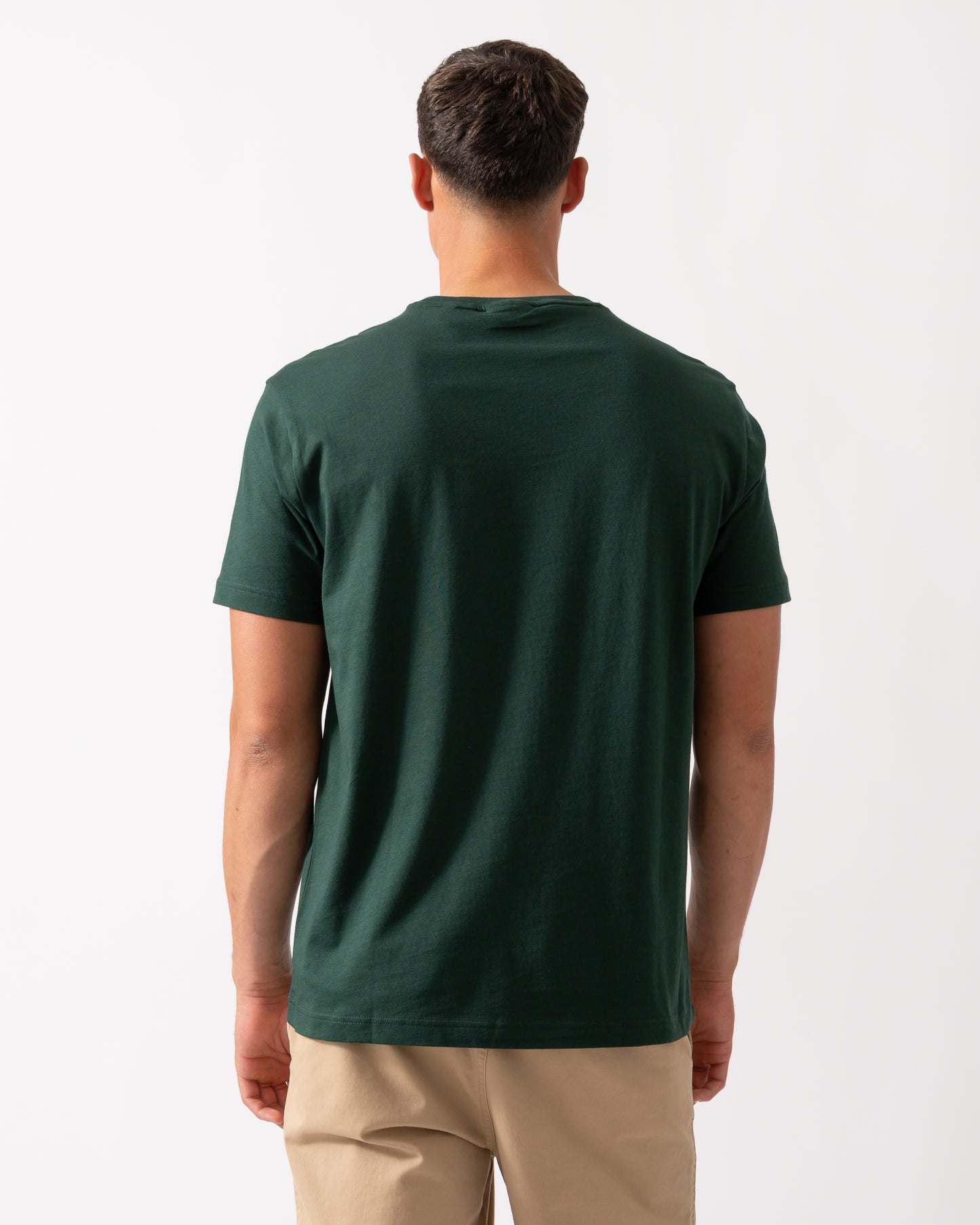 GANT Mens Graphic Short Sleeve T-Shirt - 374 Tartan Green