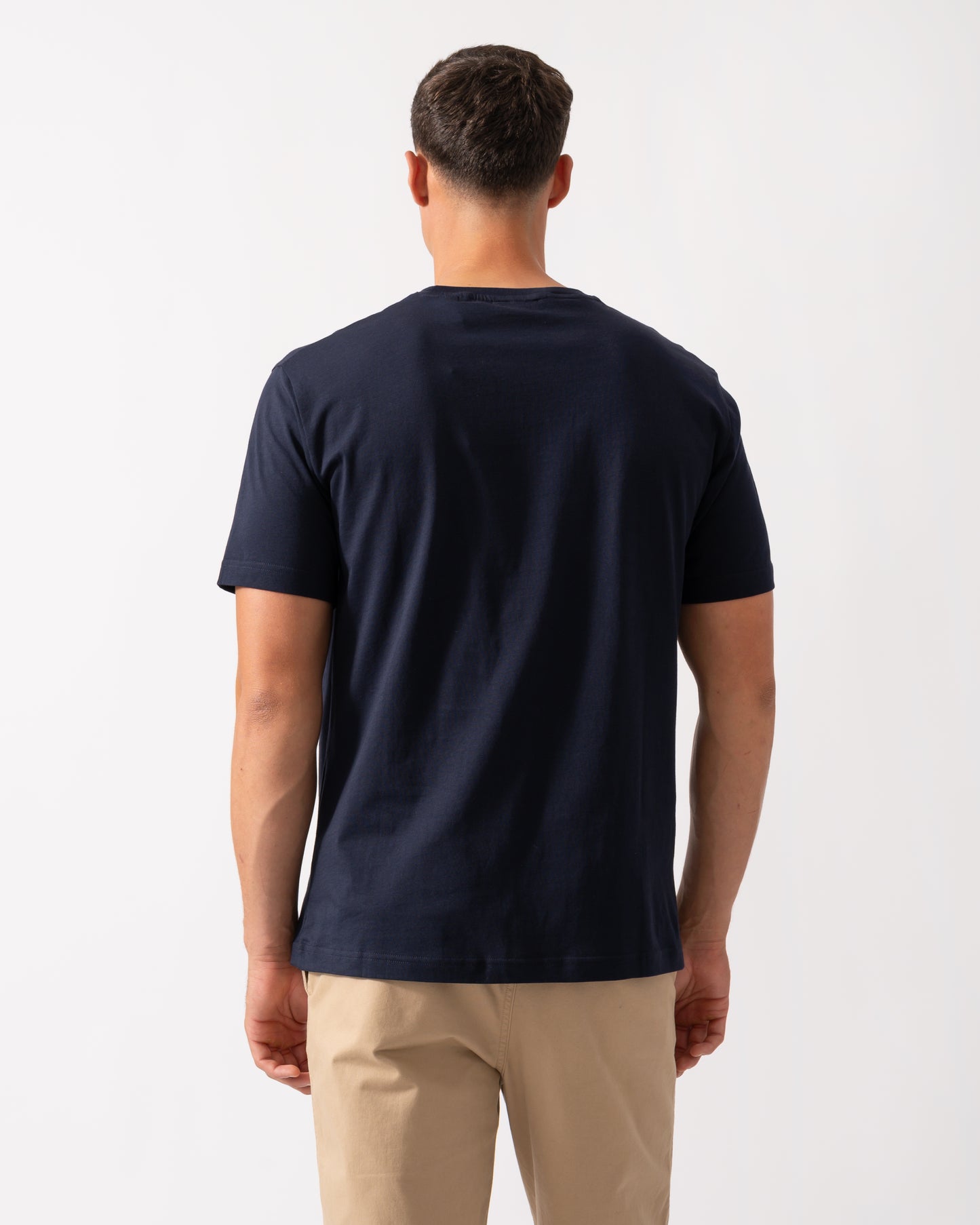 GANT Mens Short Sleeve Archive Shield T-Shirt - 433 Evening Blue