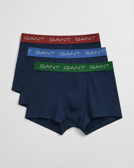 GANT Mens Trunk 3-Pack - 410 Marine