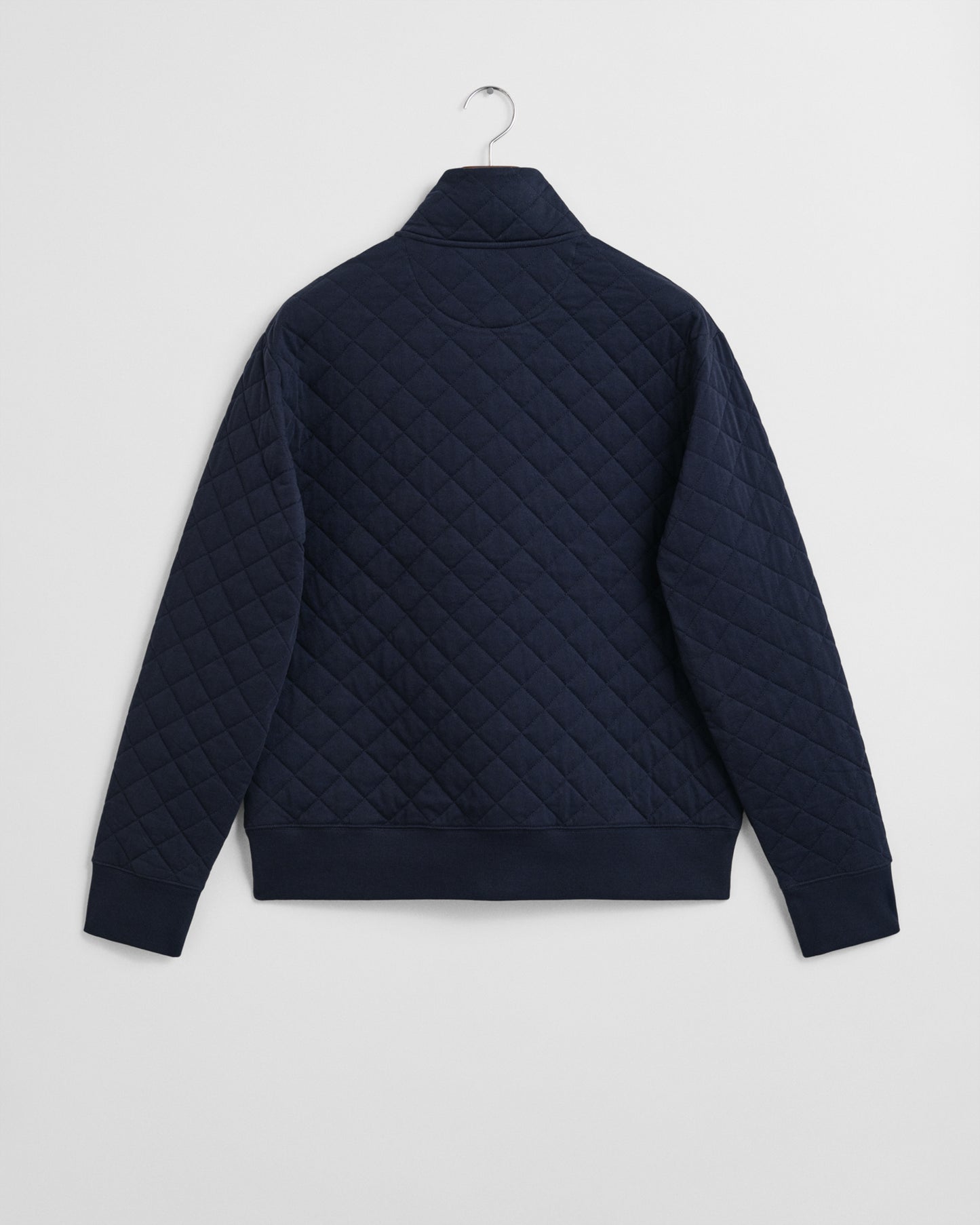 GANT Mens Quilted Cord Collar Full Zip - 433 Evening Blue