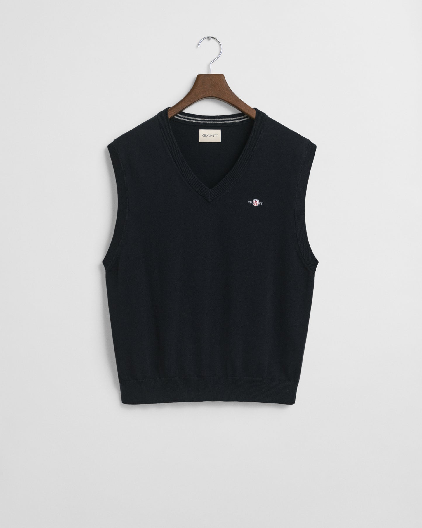 GANT Mens Classic Cotton Knit Vest - 433 Evening Blue
