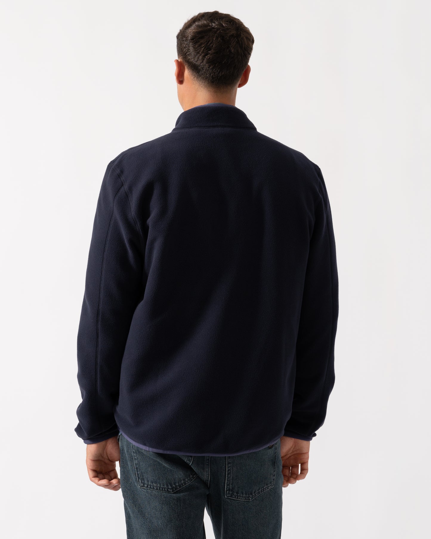 GANT Mens Micro Fleece Jacket - 433 Evening Blue
