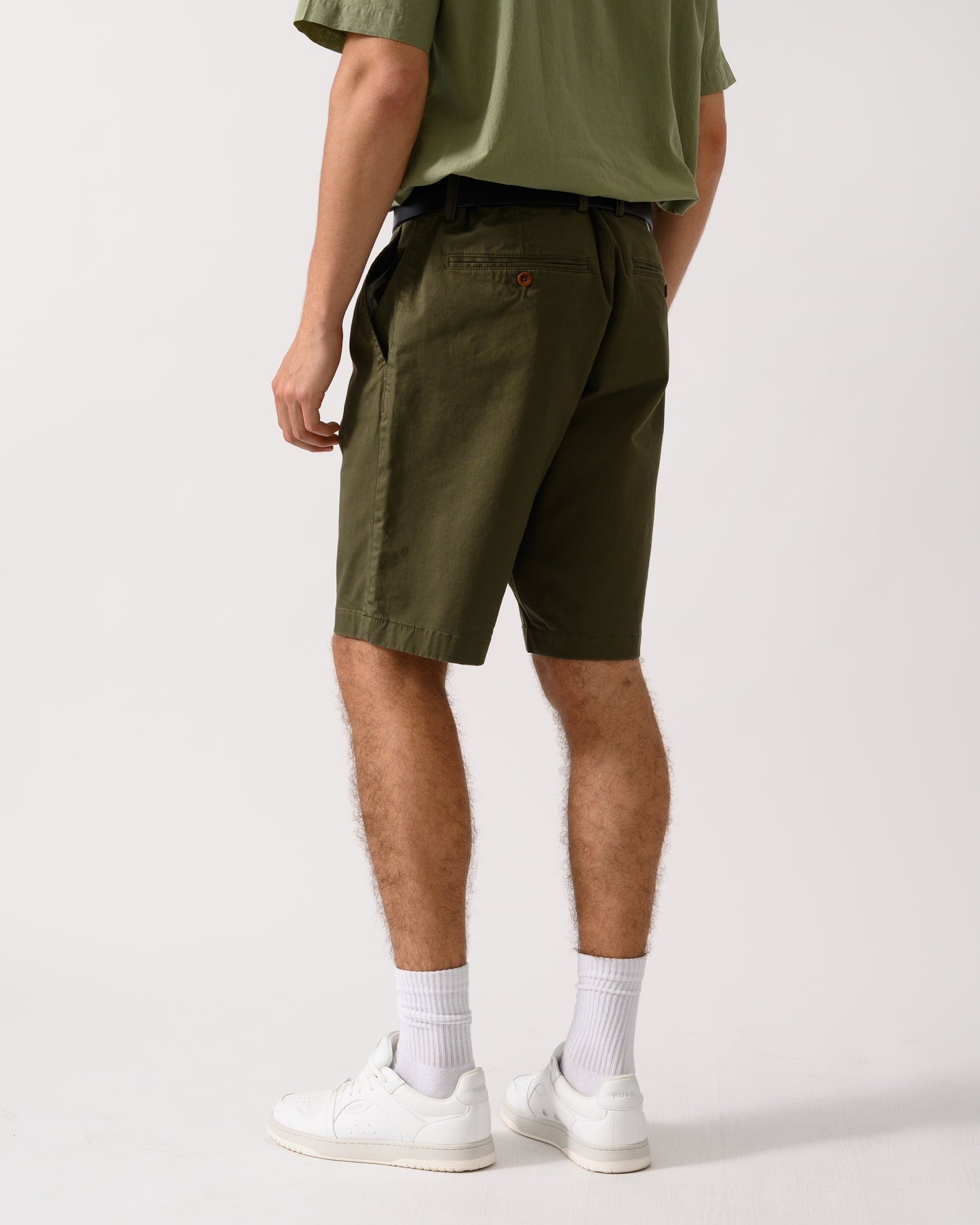GANT Mens Relaxed Twill Shorts - 301 Juniper Green