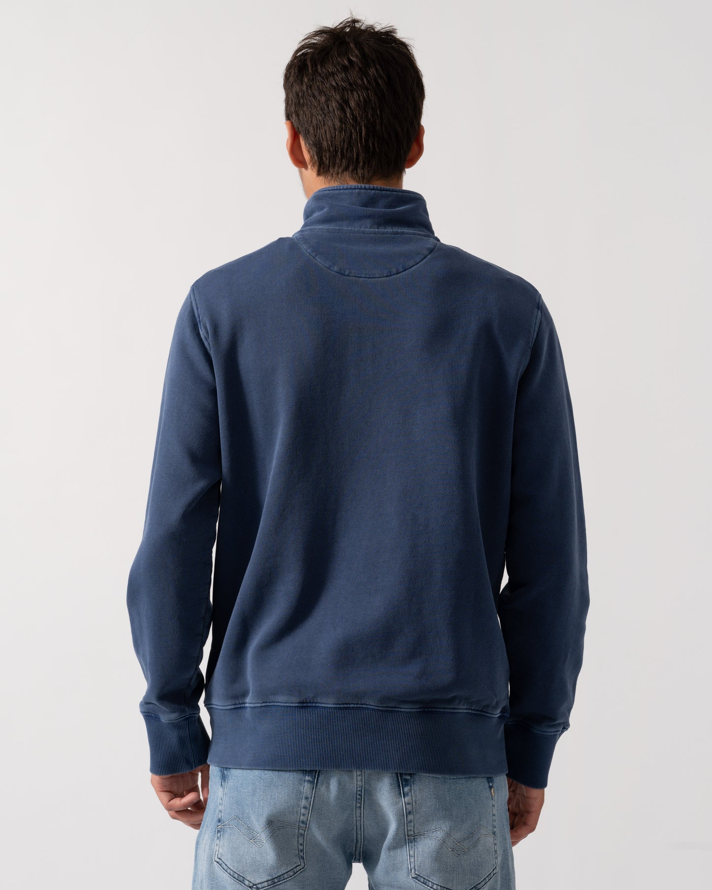 GANT Mens Regular Fit Sunfaded Half Zip Sweatshirt