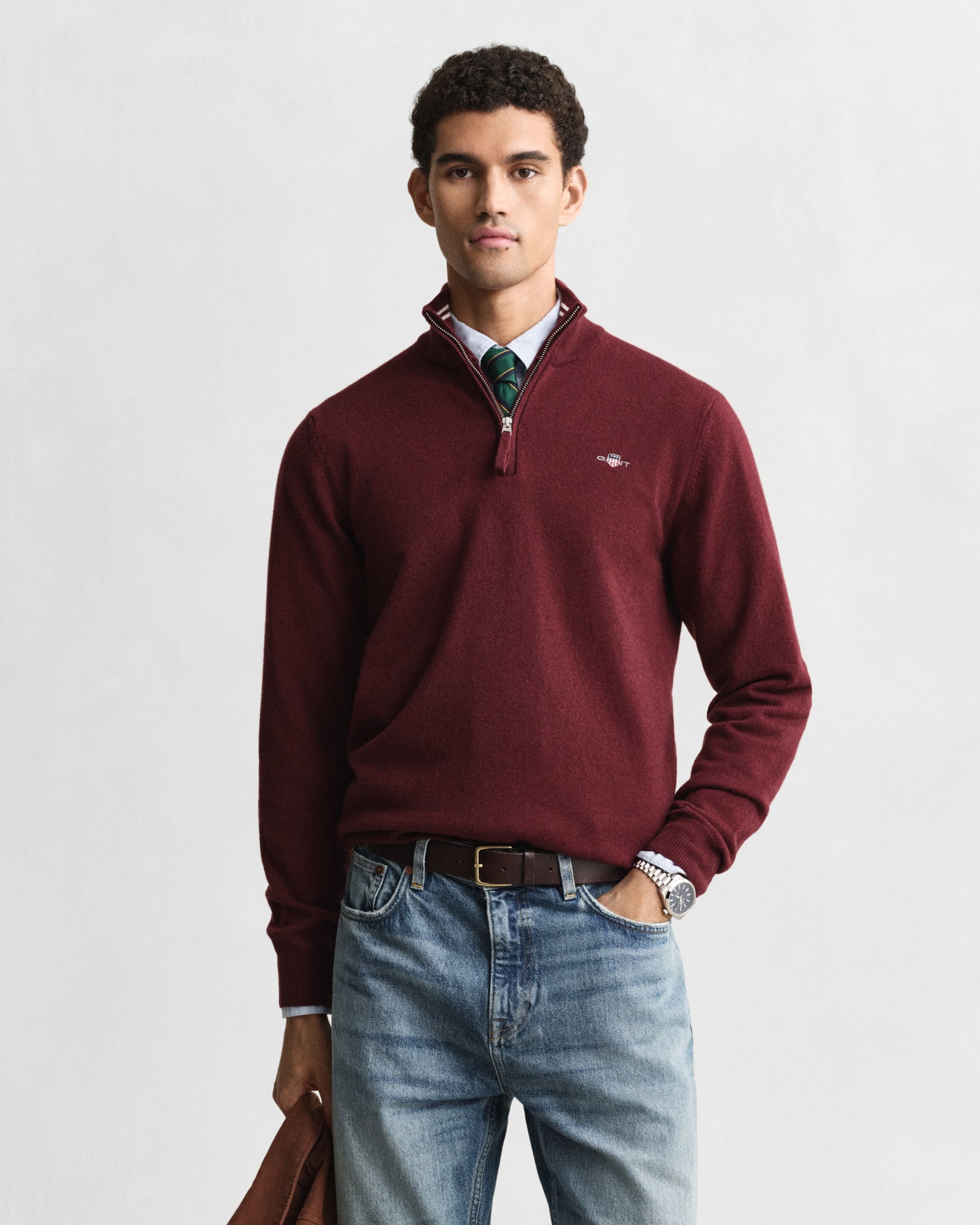 Gant Maglione Extrafine Lambswool Half Zip Uomo (Blu mare) | privatesp Gant Maglione Extrafine Lambswool Half Zip Uomo (Blu mare) | privatesp