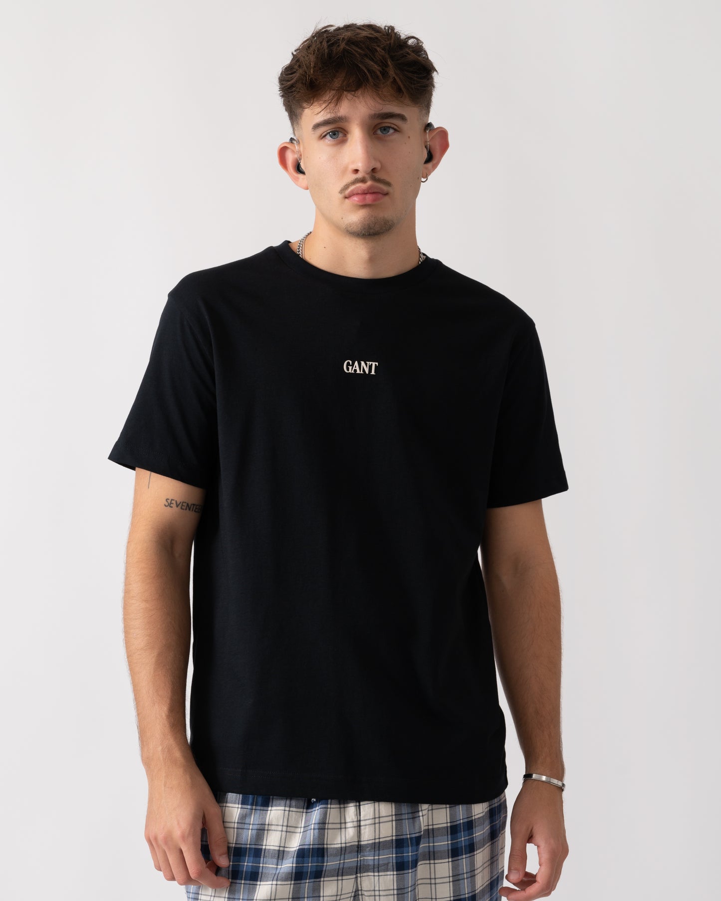 GANT Small Graphic Short Sleeve Mens T-Shirt - 5 Black