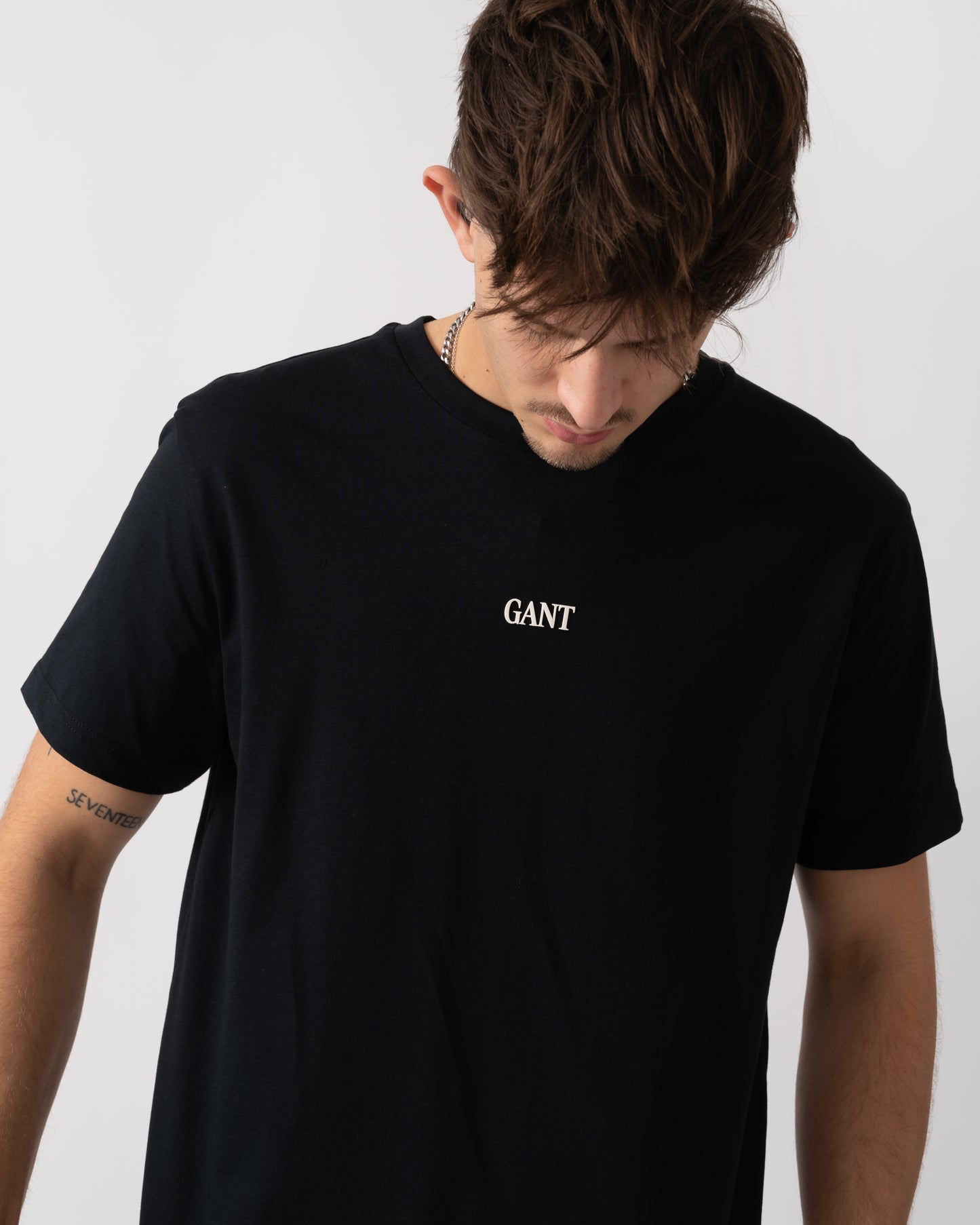 GANT Small Graphic Short Sleeve Mens T-Shirt - 5 Black