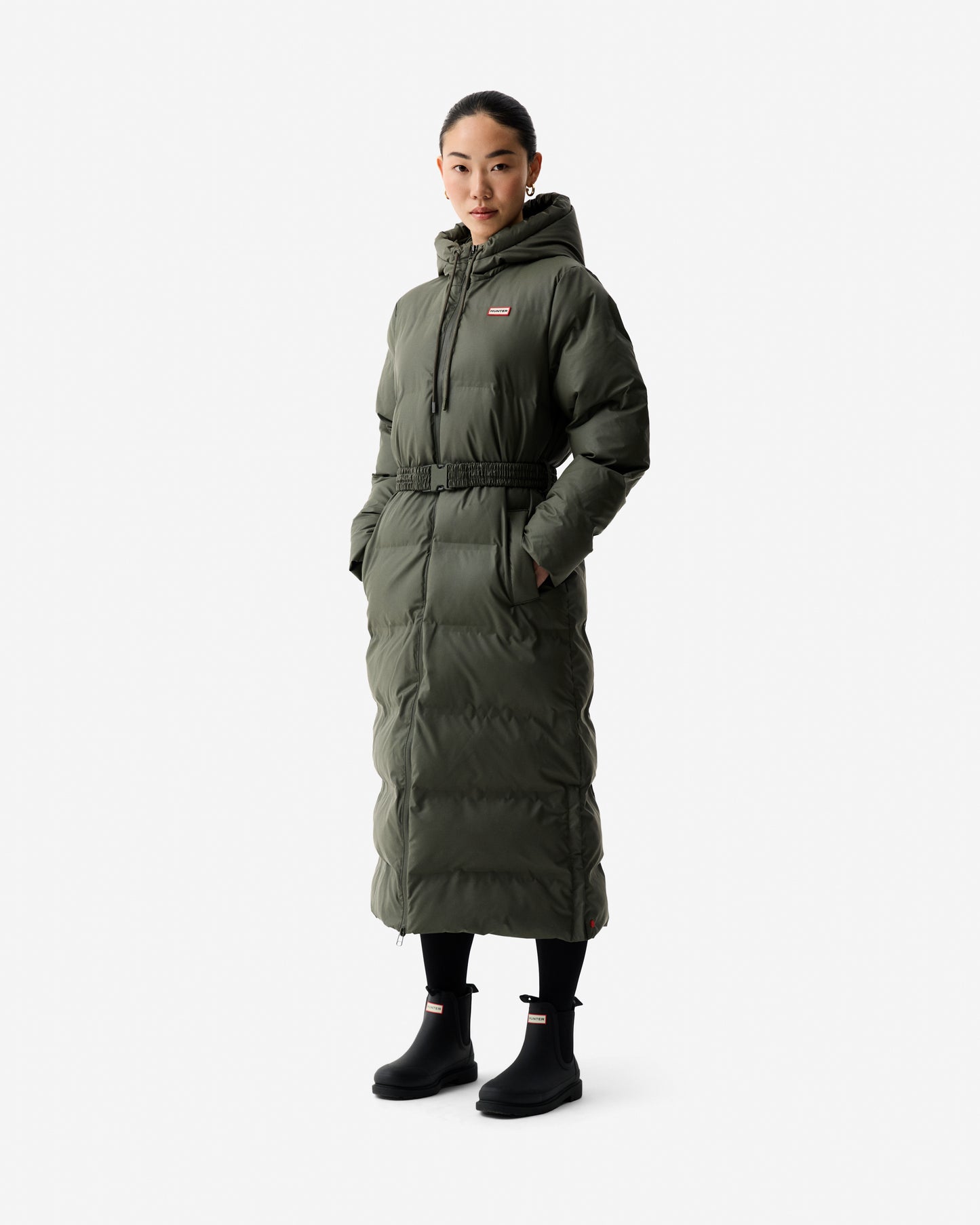 Hunter Hutchison Womens PU Coated Long Puffer Jacket - Kambaba