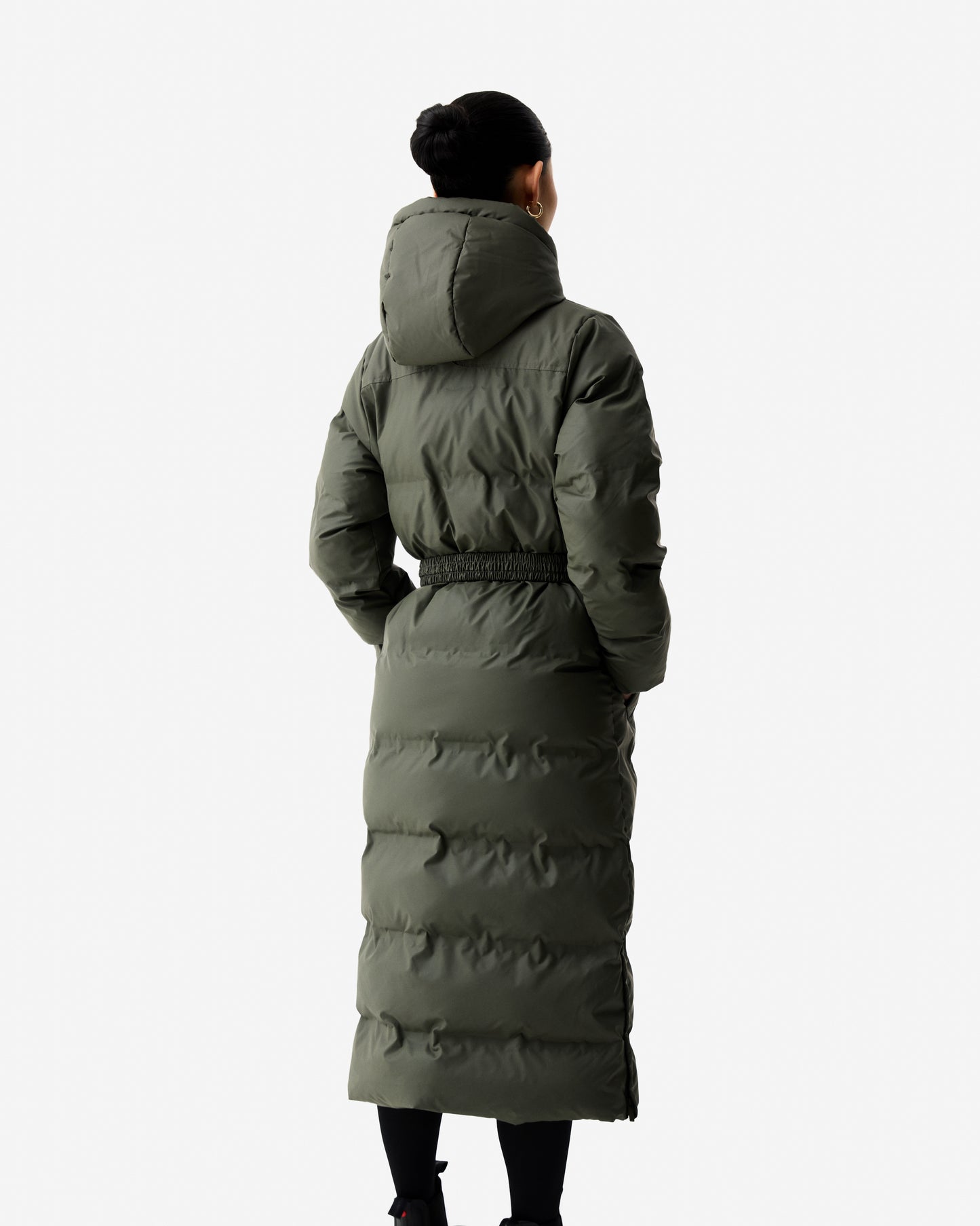 Hunter Hutchison Womens PU Coated Long Puffer Jacket - Kambaba