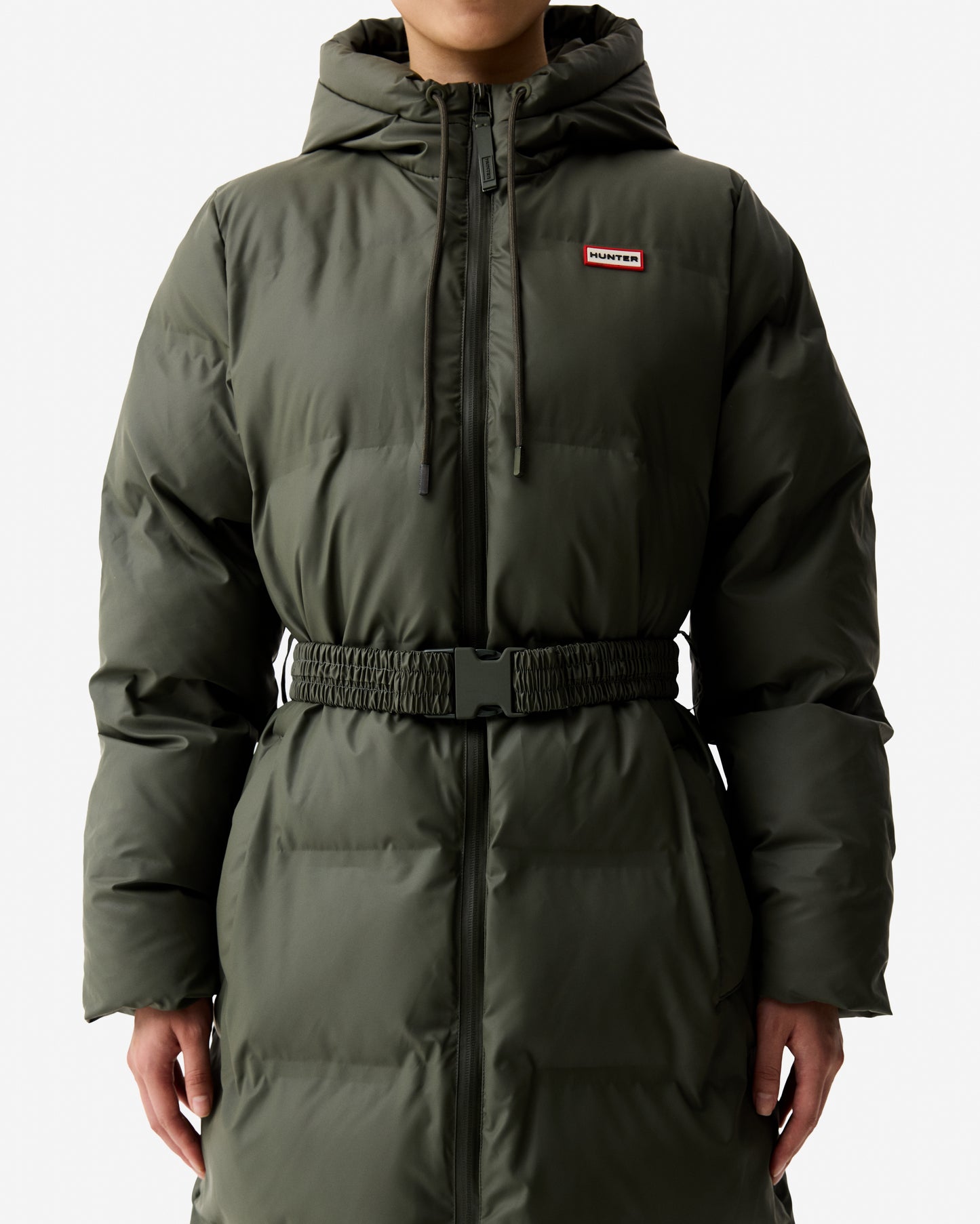 Hunter Hutchison Womens PU Coated Long Puffer Jacket - Kambaba