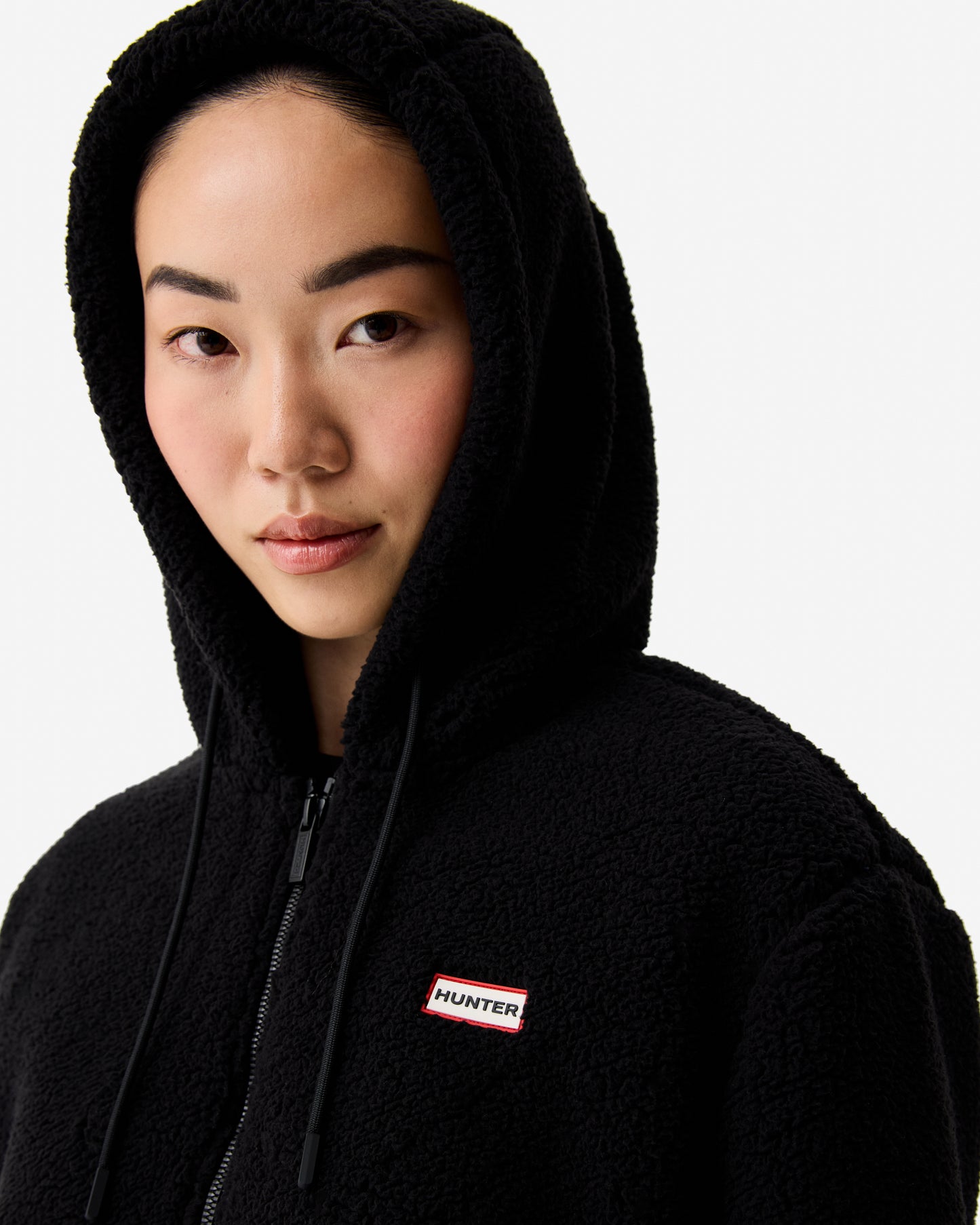 Hunter Bonelle Womens Borg Fleece Jacket - Black