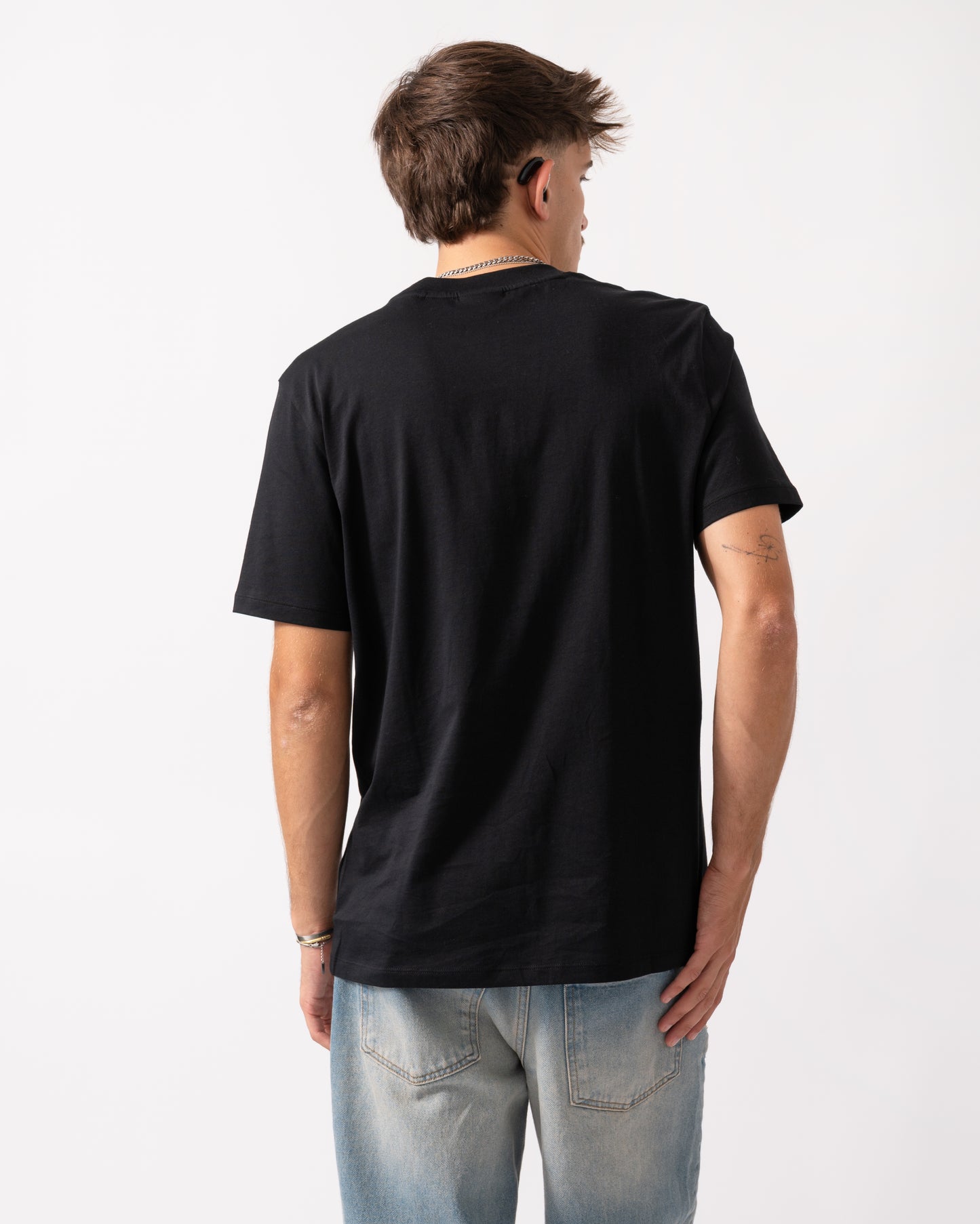 HUGO Deterni Mens Graphic Print T-Shirt - Black 001