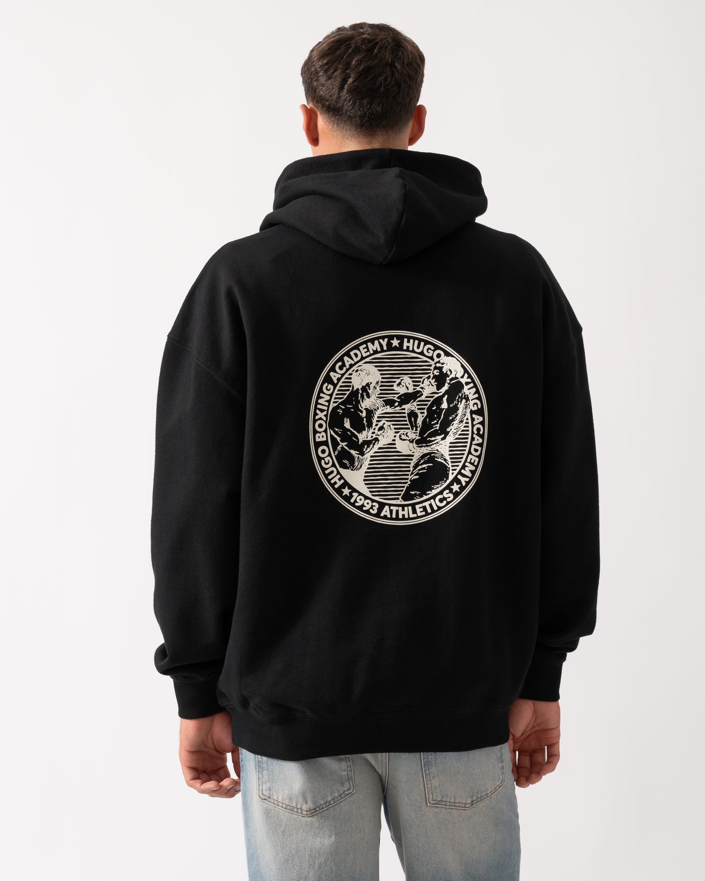 HUGO Duwrestie Mens Pullover Hoodie - Black 001
